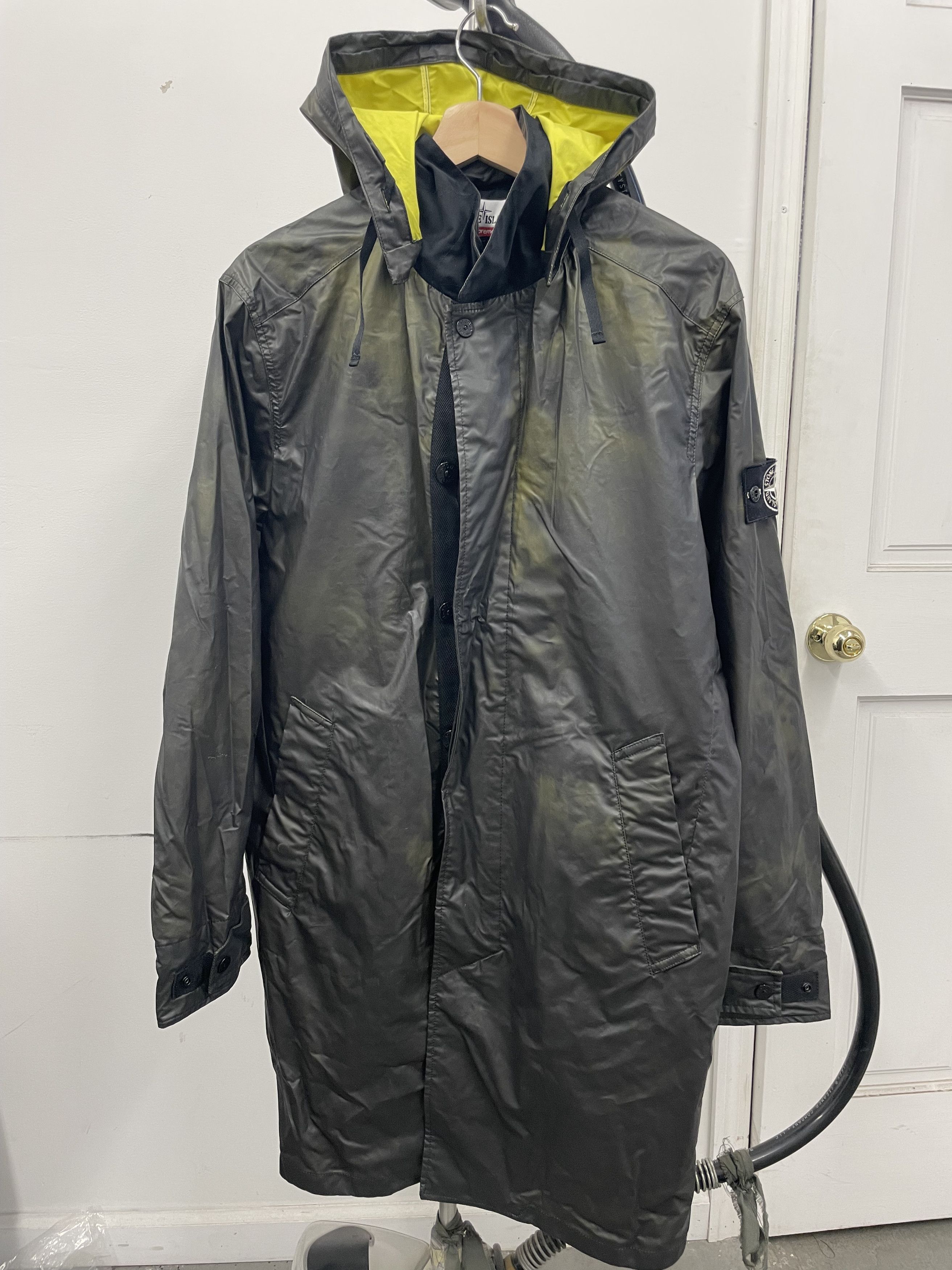 Stone Island Supreme Supreme x Stone Island Heat Reactive Trench Coat Grailed