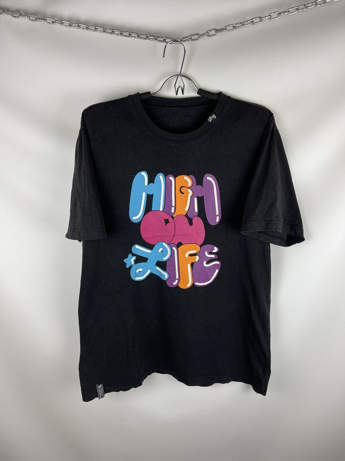 LRG LRG High on life big logo printed vintage roots & equipment Size US L / EU 52-54 / 3 - 1 Thumbnail
