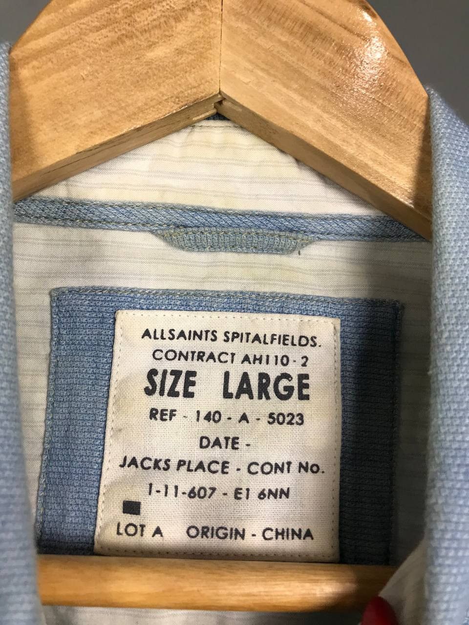 Allsaints Allsaints luxury streetwear shirt Size US L / EU 52-54 / 3 - 4 Thumbnail