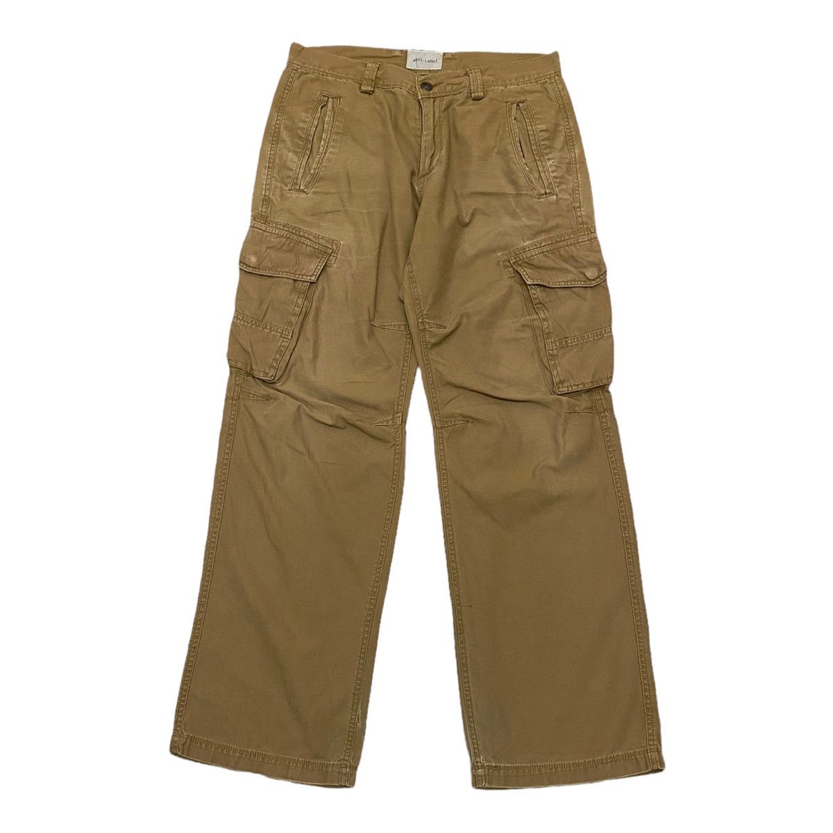 image of Archival Clothing x General Research Anti-Label Tactical Multi Pocket Cargo Pants in Brown (Size 32