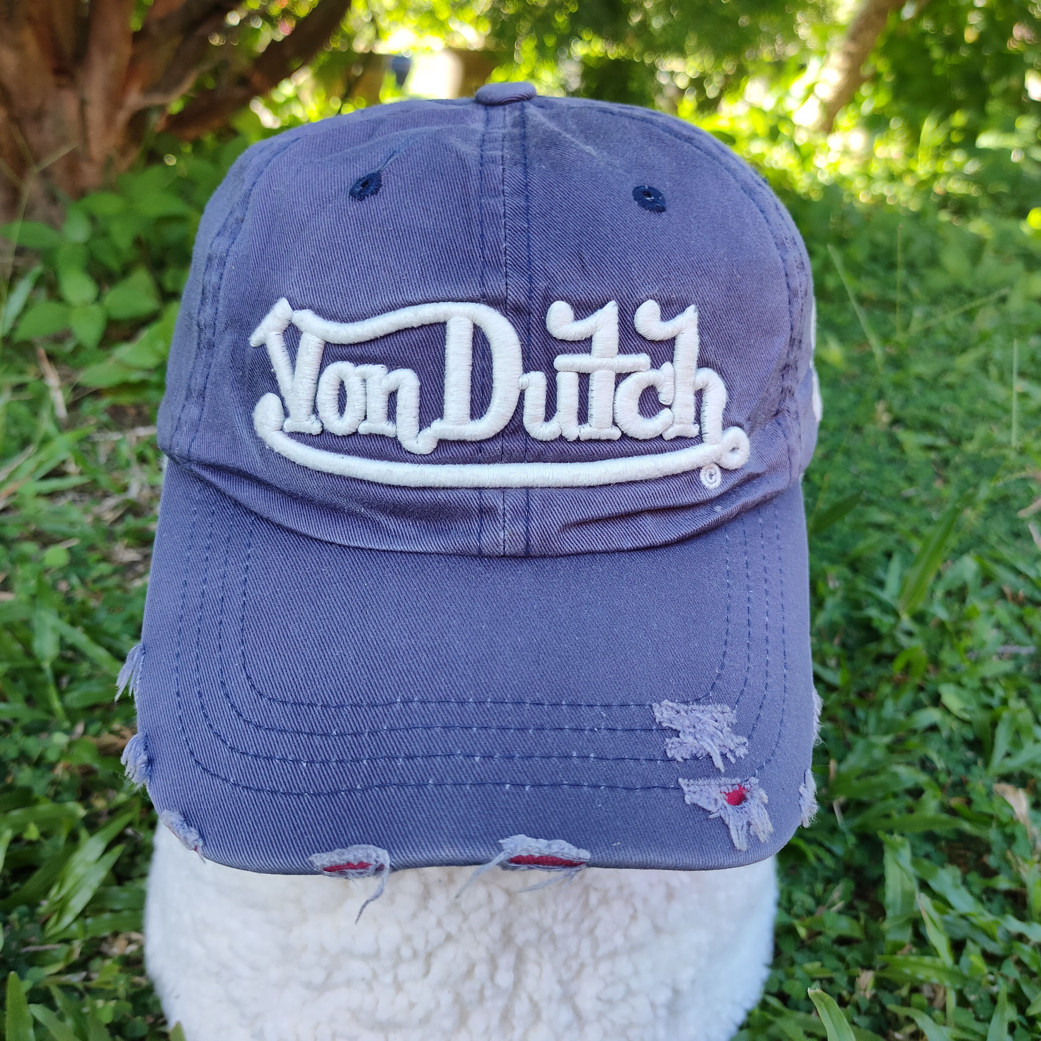 Vintage Vintage VON DUTCH Embroidery Distressed Cap Spellout 32 Hat Size ONE SIZE - 2 Thumbnail