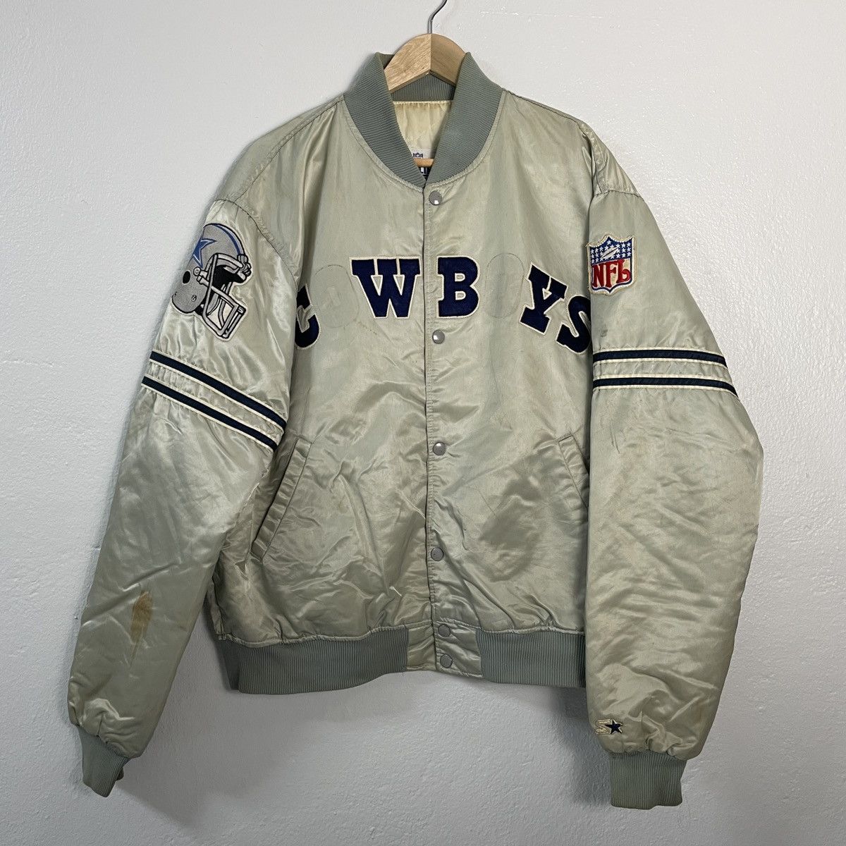 Starter Vintage Cowboy NFL Button Ups Jacket Size US XXL / EU 58 / 5 - 1 Thumbnail