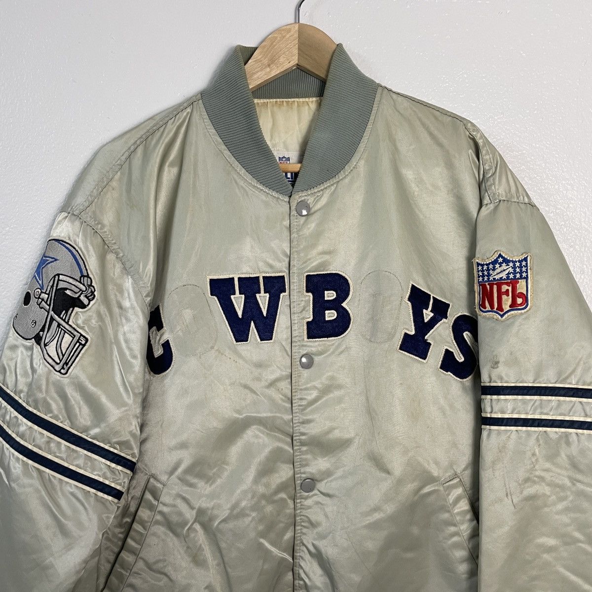 Starter Vintage Cowboy NFL Button Ups Jacket Size US XXL / EU 58 / 5 - 4 Thumbnail
