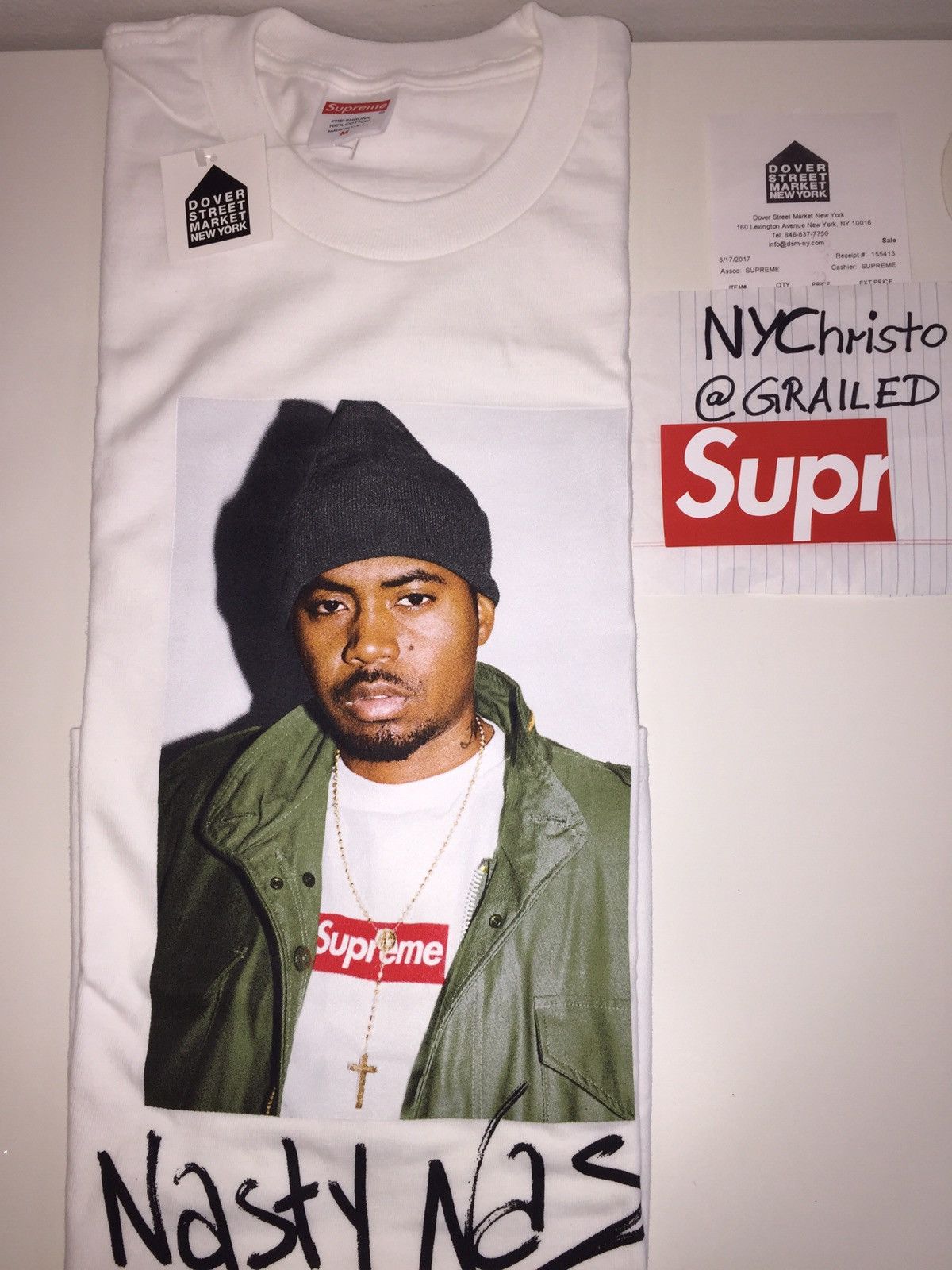 Nasty Nas Supreme Shirt Grailed
