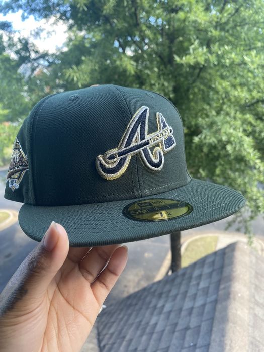 New Era Lids Hat Drop 7 1/4 59fifty Atlanta Braves Champagne Pack Grailed