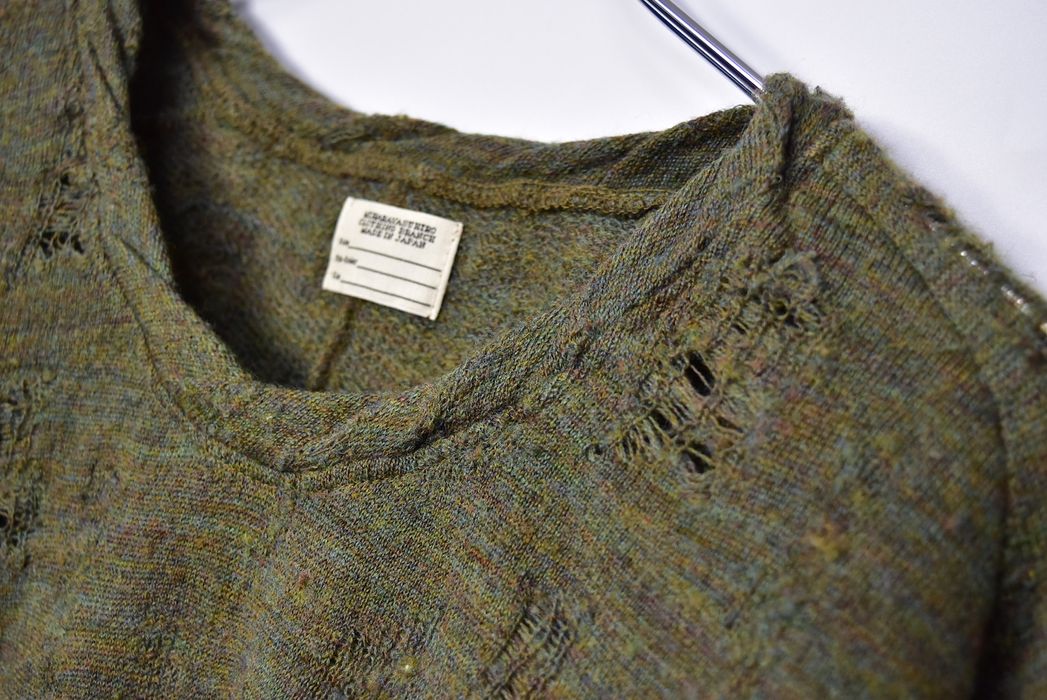 Miharayasuhiro MIHARA YASUHIRO/damaged knit sweater/19605 - 0243