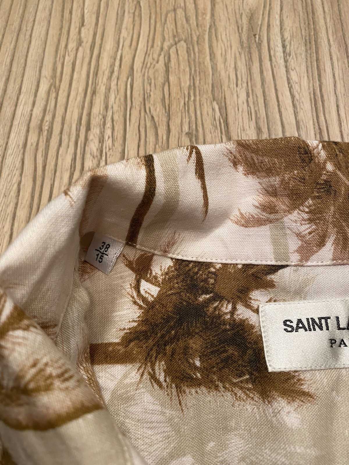 Hedi Slimane × Saint Laurent Paris SS16 Palm Hawaiian Shirt Size US S / EU 44-46 / 1 - 5 Thumbnail