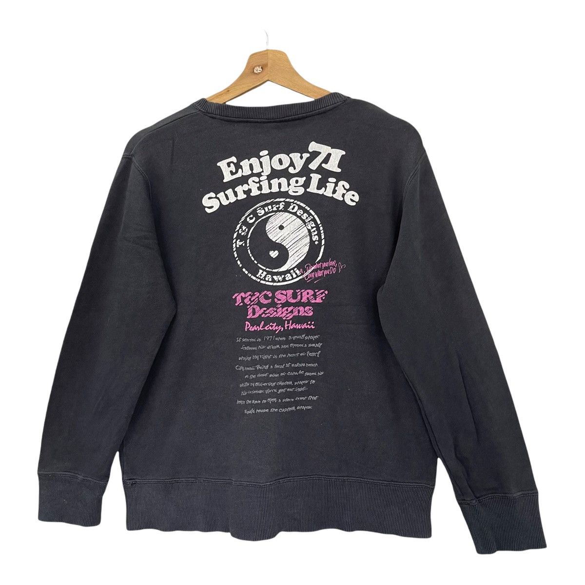 Vintage TnC Hawaii Pearl City Surf Crewneck Sweatshirt Size S Size US S / EU 44-46 / 1 - 1 Thumbnail