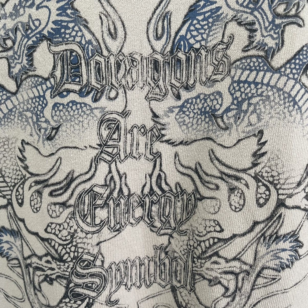 Japanese Brand 90s Dig Deep Dragon Are Energy Symbol Crewneck Sweatshirt Size US M / EU 48-50 / 2 - 5 Thumbnail