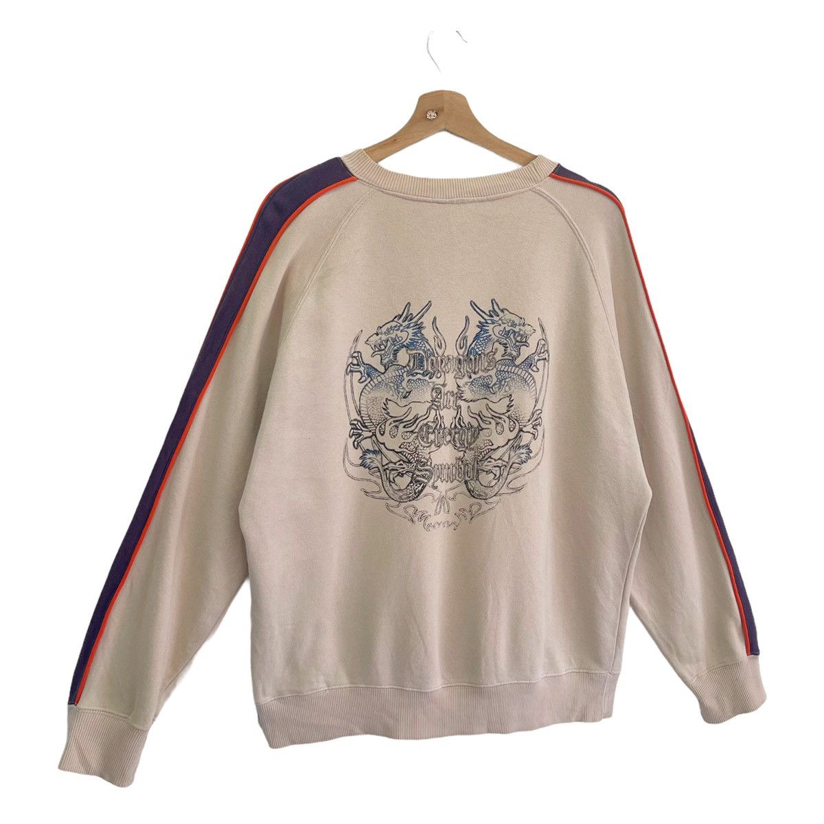 Japanese Brand 90s Dig Deep Dragon Are Energy Symbol Crewneck Sweatshirt Size US M / EU 48-50 / 2 - 2 Thumbnail
