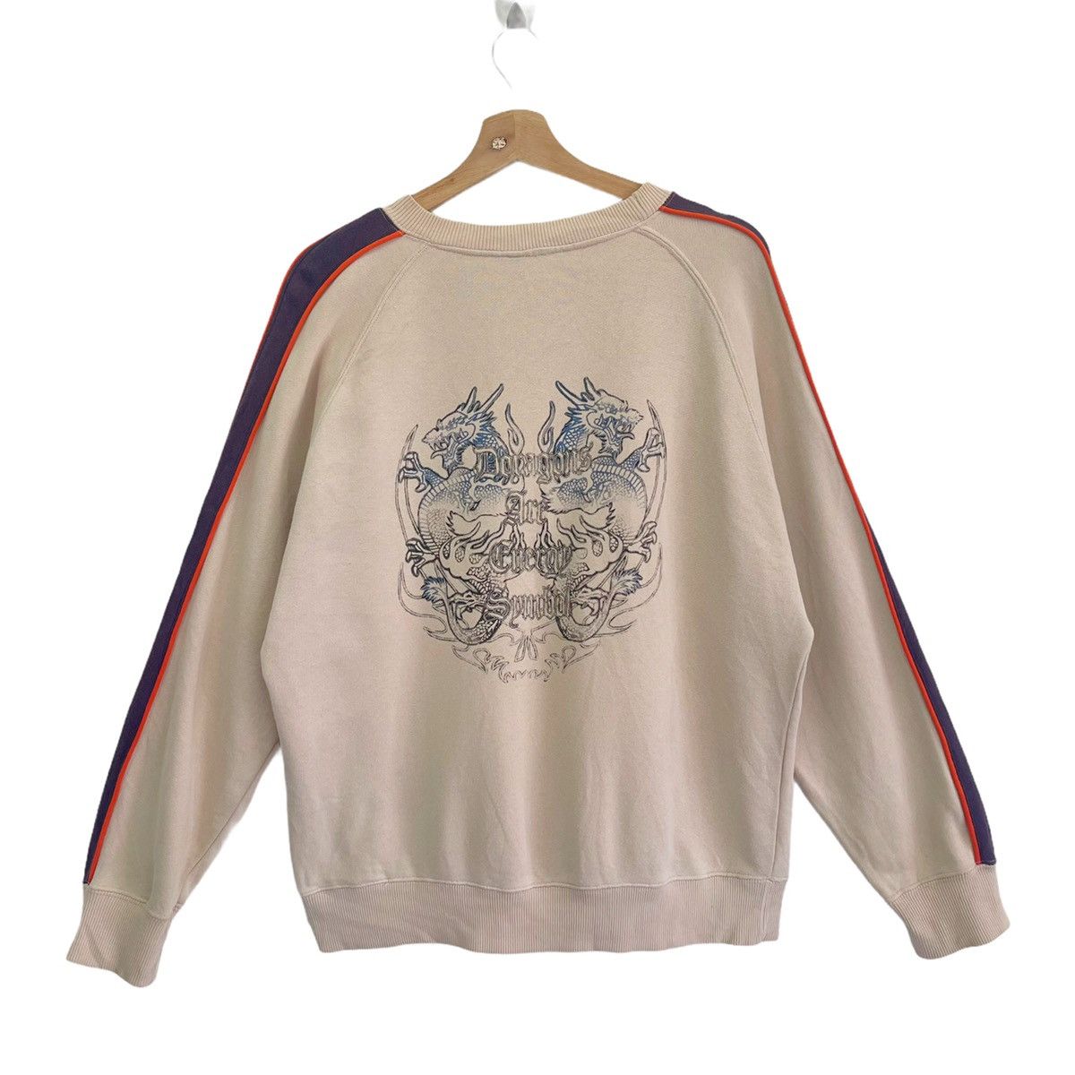 Japanese Brand 90s Dig Deep Dragon Are Energy Symbol Crewneck Sweatshirt Size US M / EU 48-50 / 2 - 1 Thumbnail