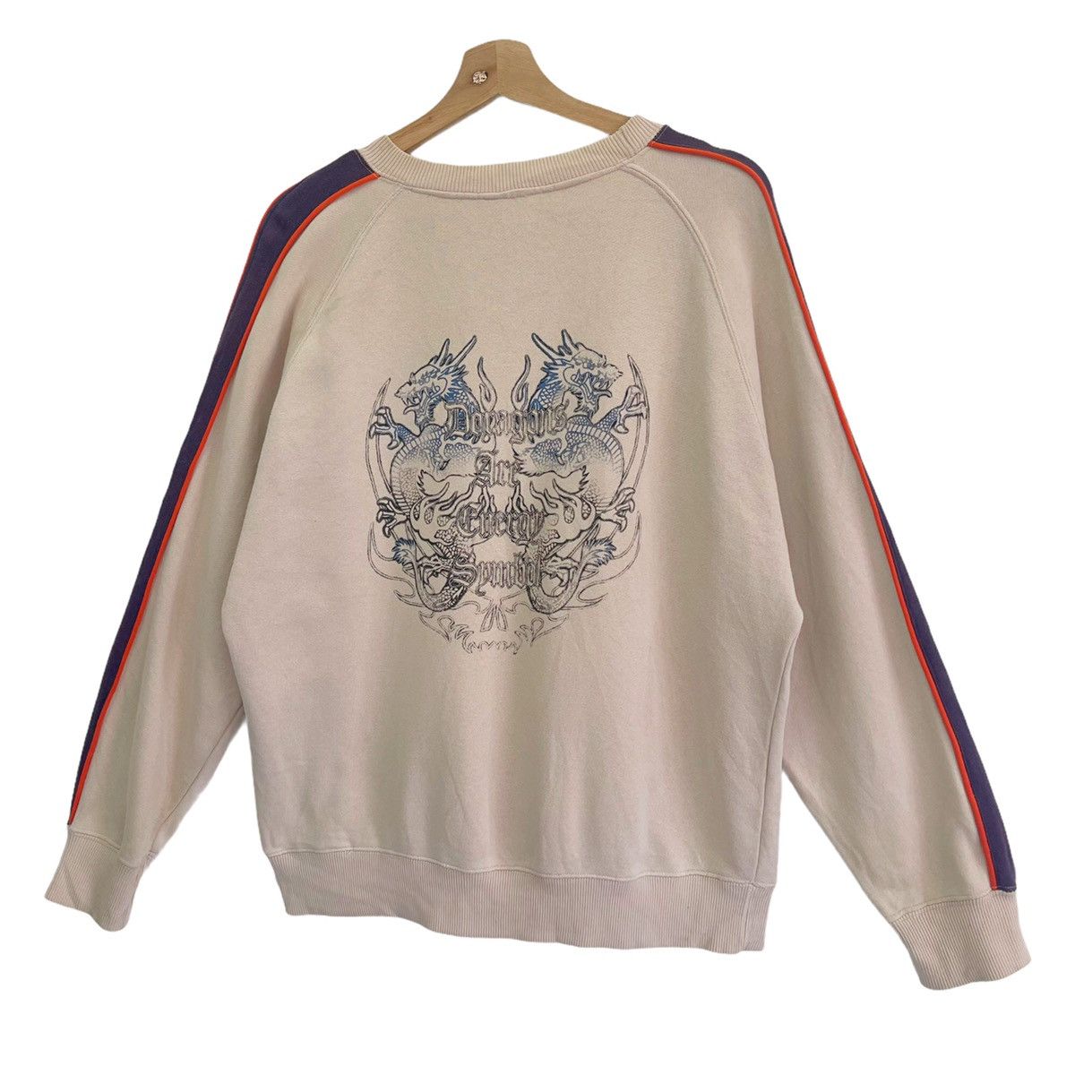 Japanese Brand 90s Dig Deep Dragon Are Energy Symbol Crewneck Sweatshirt Size US M / EU 48-50 / 2 - 3 Thumbnail