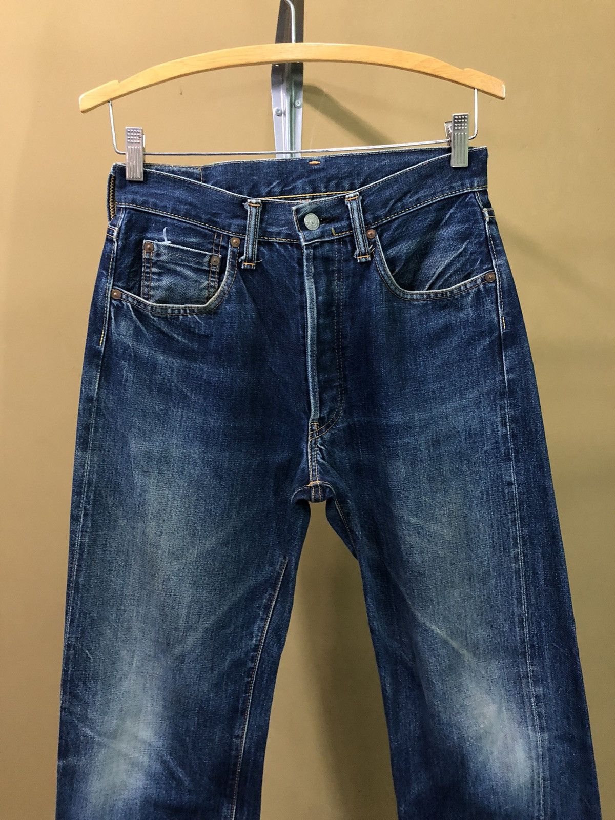 Japanese Brand Vintage Sewing Chop By John Bull Selvedge Denim Jeans Size US 28 / EU 44 - 3 Thumbnail