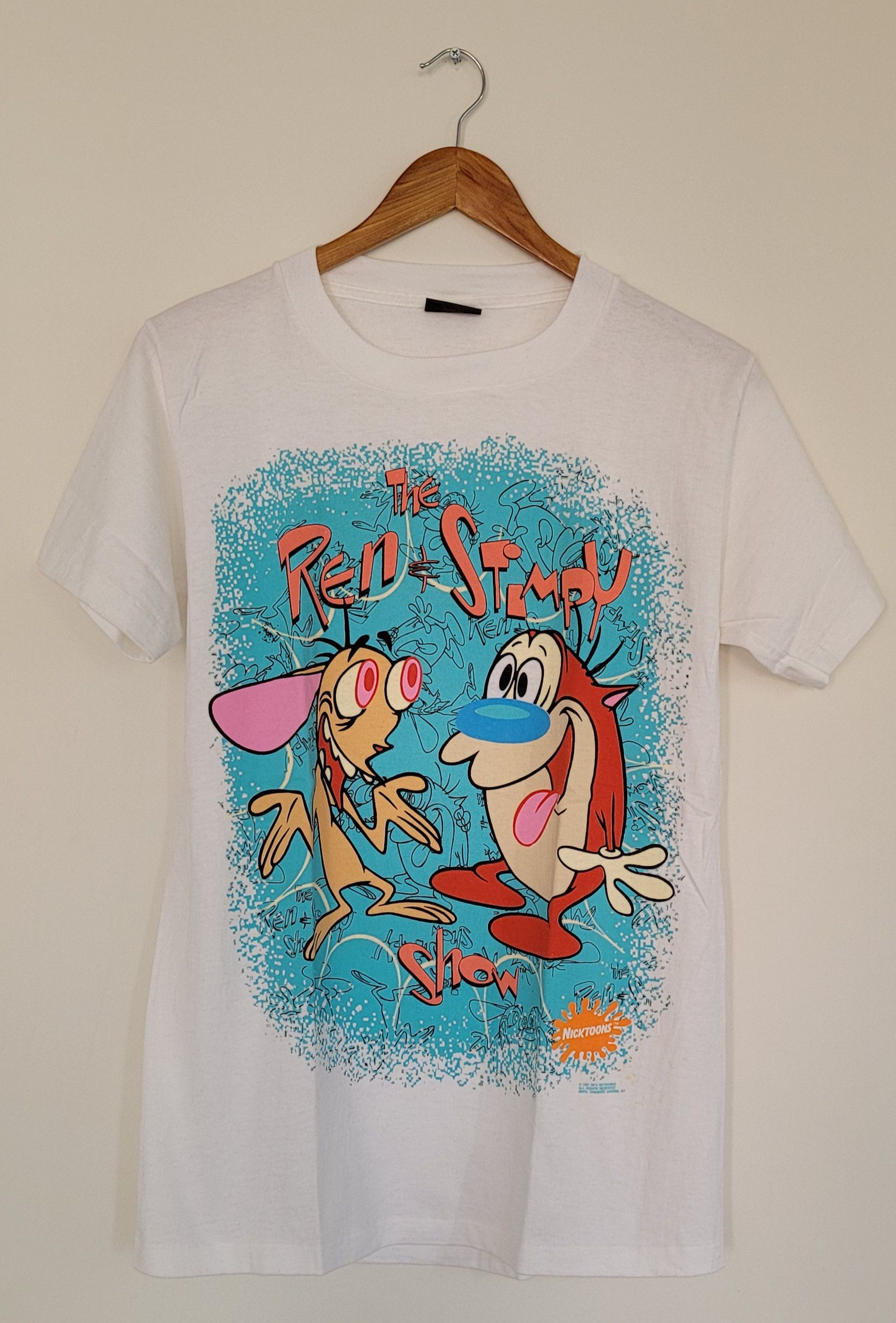 Cartoon Network VINTAGE REN & STIMPY SHOW - ORIGINAL 1990's TEE Size US M / EU 48-50 / 2 - 1 Thumbnail