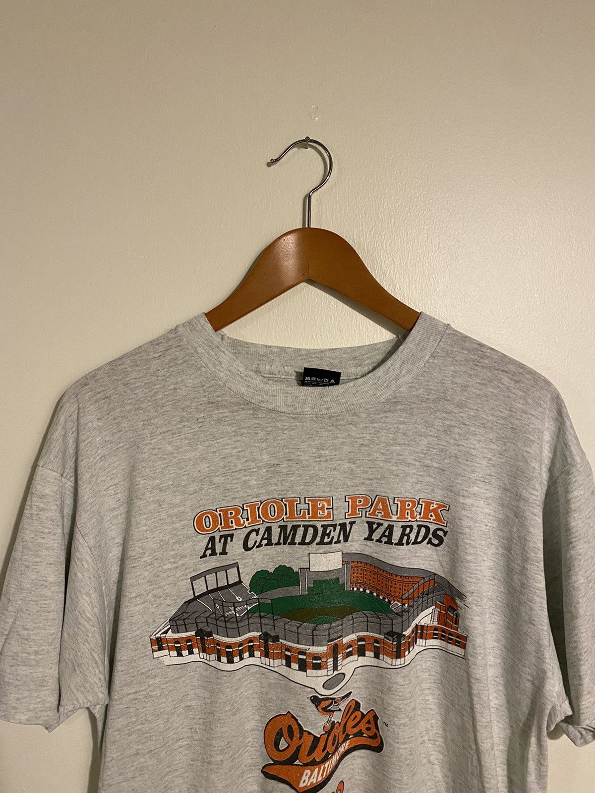 MLB × Vintage Vintage Baltimore Orioles T Shirt Tee 90s Size US XL / EU 56 / 4 - 2 Thumbnail