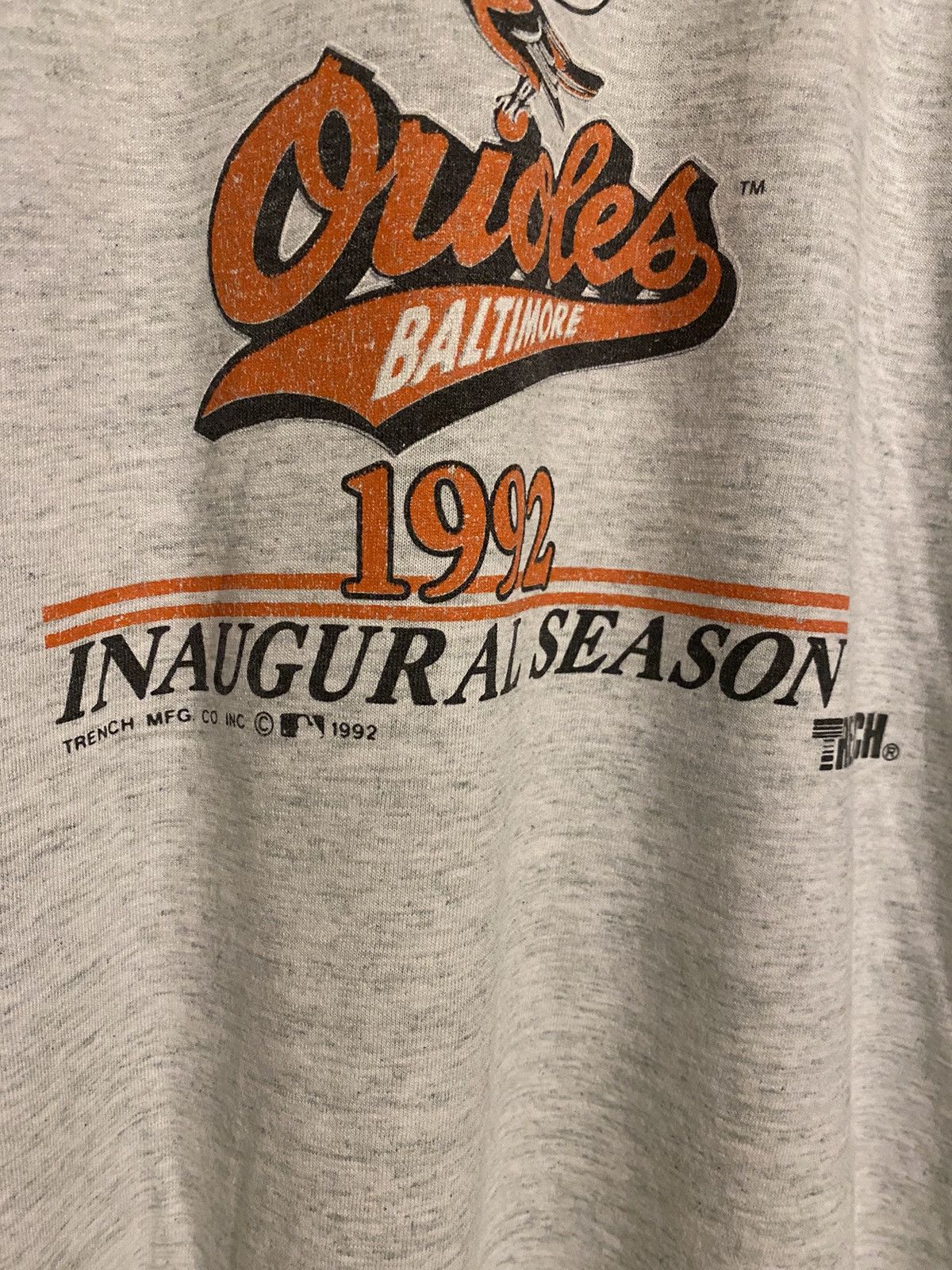 MLB × Vintage Vintage Baltimore Orioles T Shirt Tee 90s Size US XL / EU 56 / 4 - 3 Thumbnail
