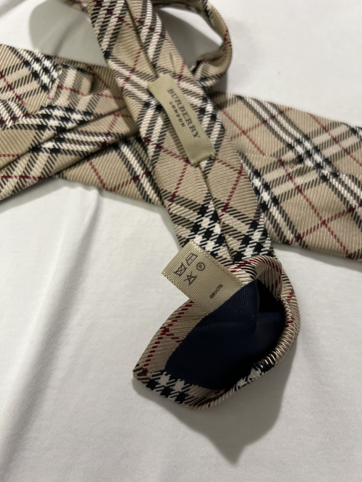 Burberry Vintage Classic Burberry Nova Check Tie pure silk Grailed