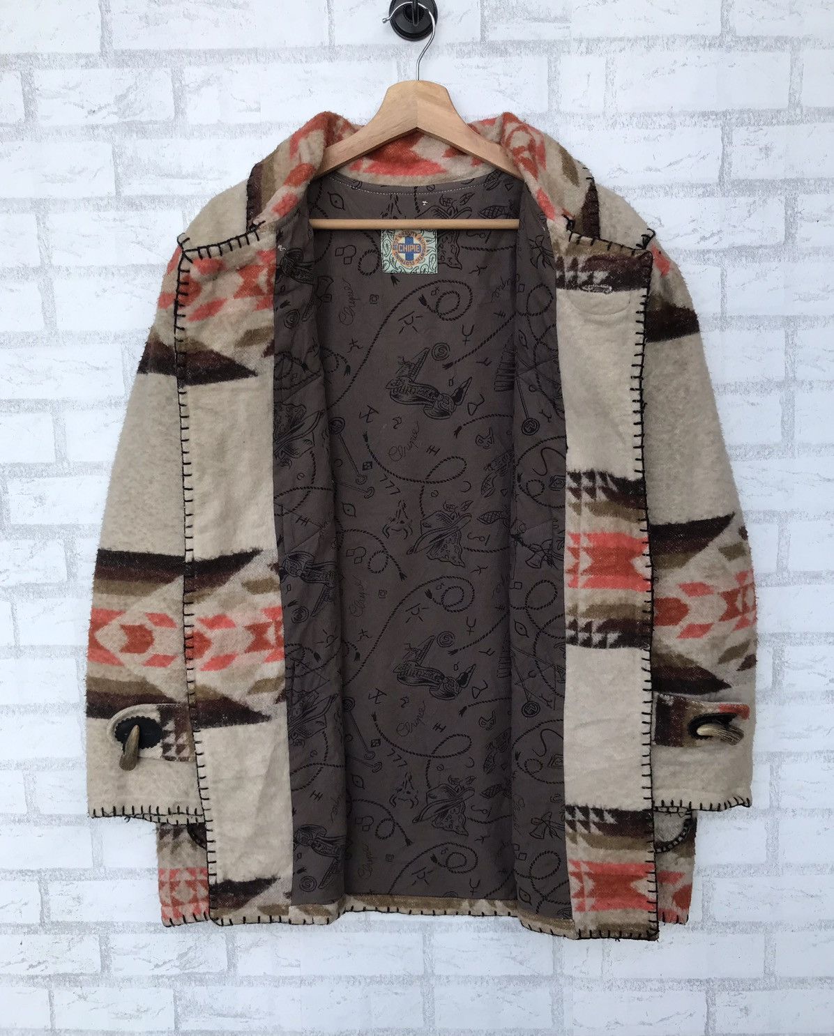Handmade Japanese Chipie Wool Navajo Jacket Size US L / EU 52-54 / 3 - 6 Thumbnail