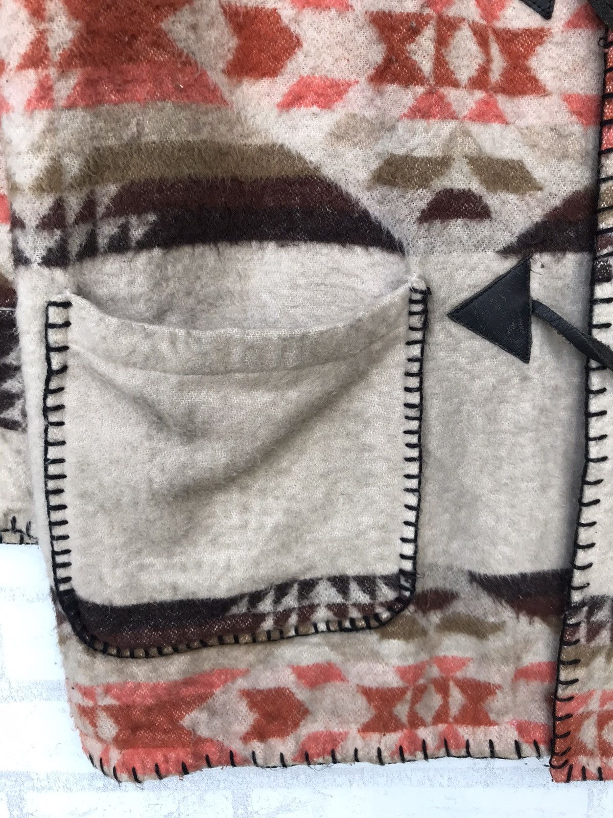Handmade Japanese Chipie Wool Navajo Jacket Size US L / EU 52-54 / 3 - 11 Thumbnail