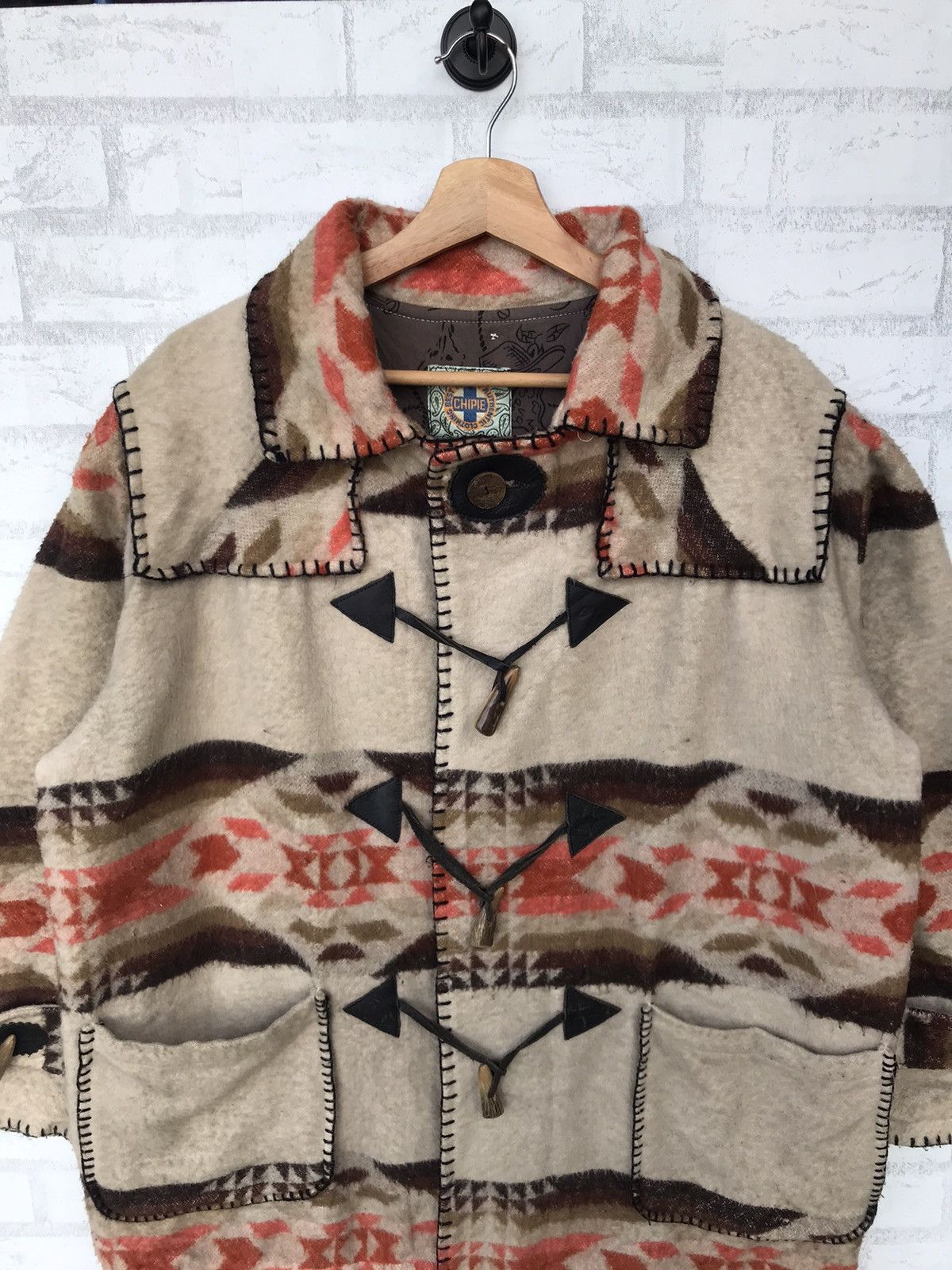 Handmade Japanese Chipie Wool Navajo Jacket Size US L / EU 52-54 / 3 - 7 Thumbnail