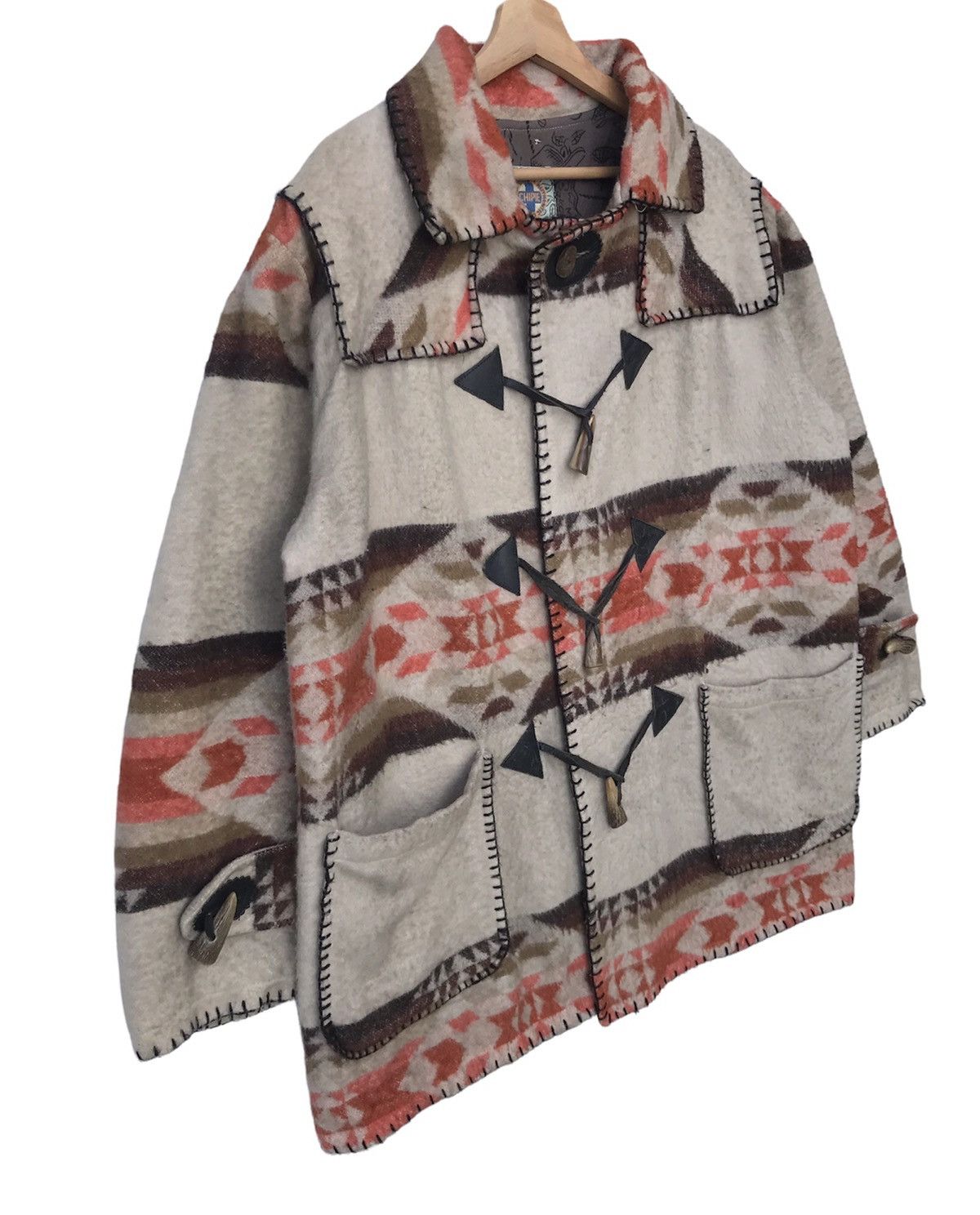 Handmade Japanese Chipie Wool Navajo Jacket Size US L / EU 52-54 / 3 - 4 Thumbnail