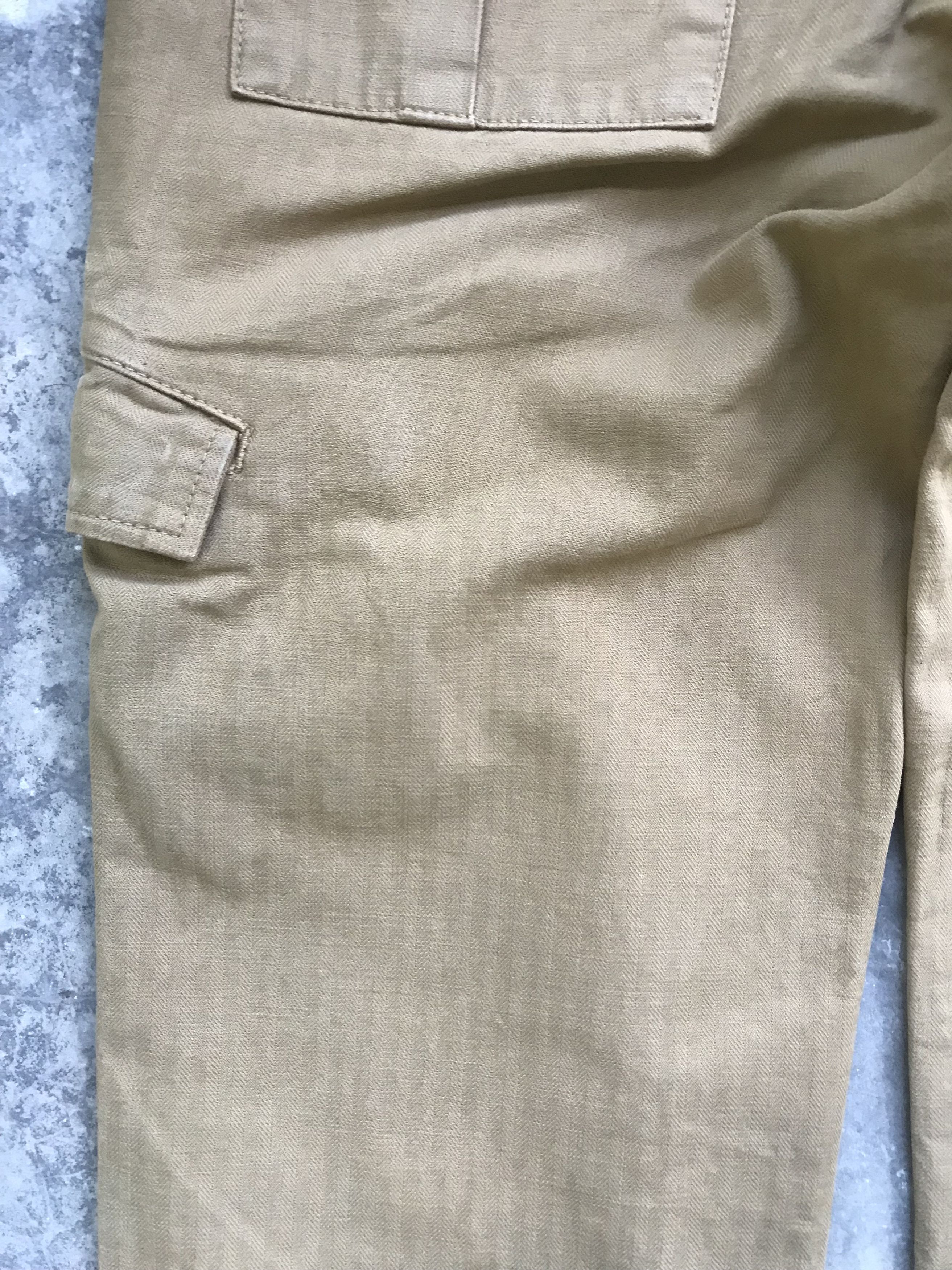 Japanese Brand DOMINGO Japan Multipocket Double Herringbone Cargo Pant Size US 29 - 13 Thumbnail