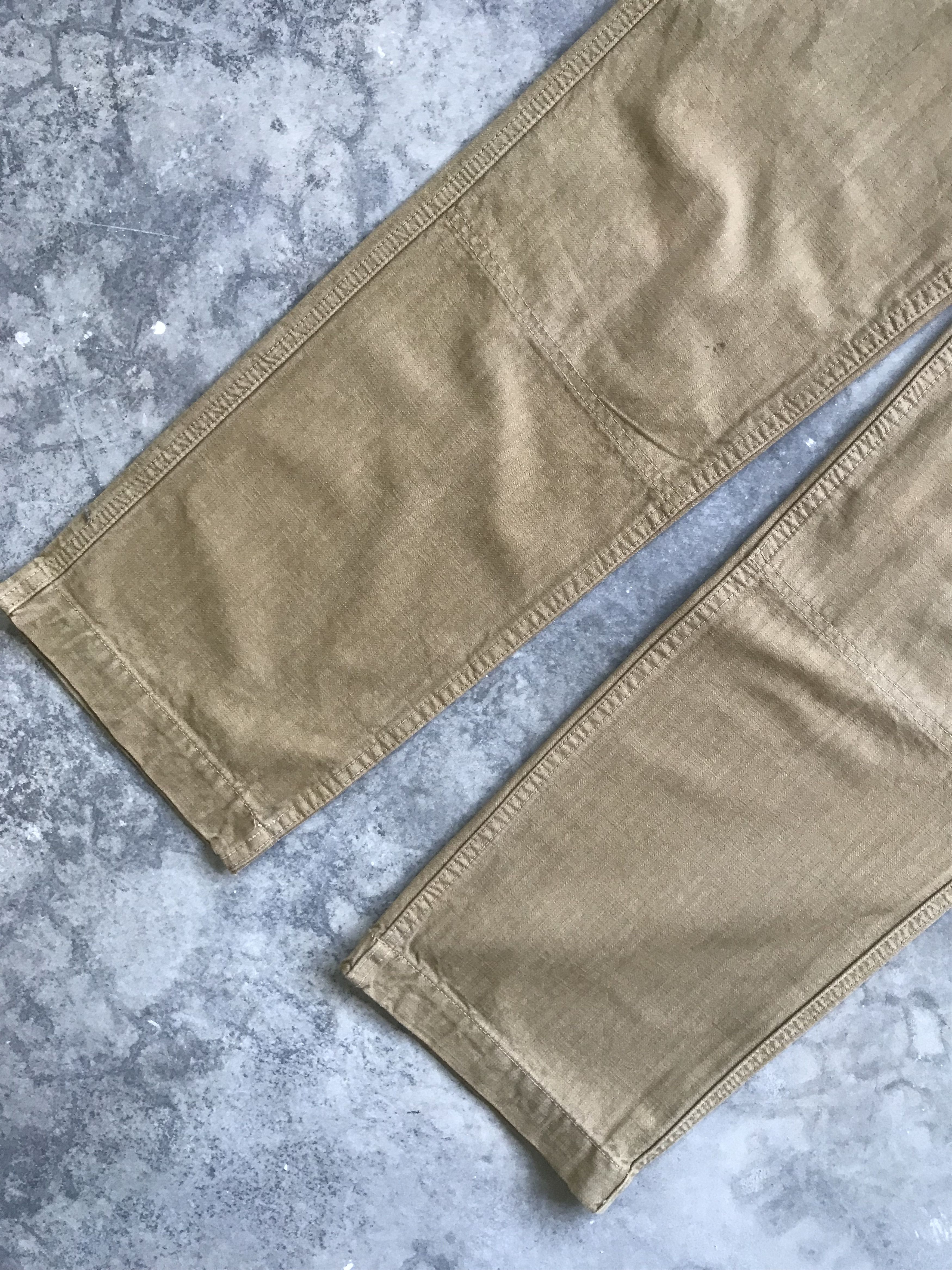 Japanese Brand DOMINGO Japan Multipocket Double Herringbone Cargo Pant Size US 29 - 5 Thumbnail
