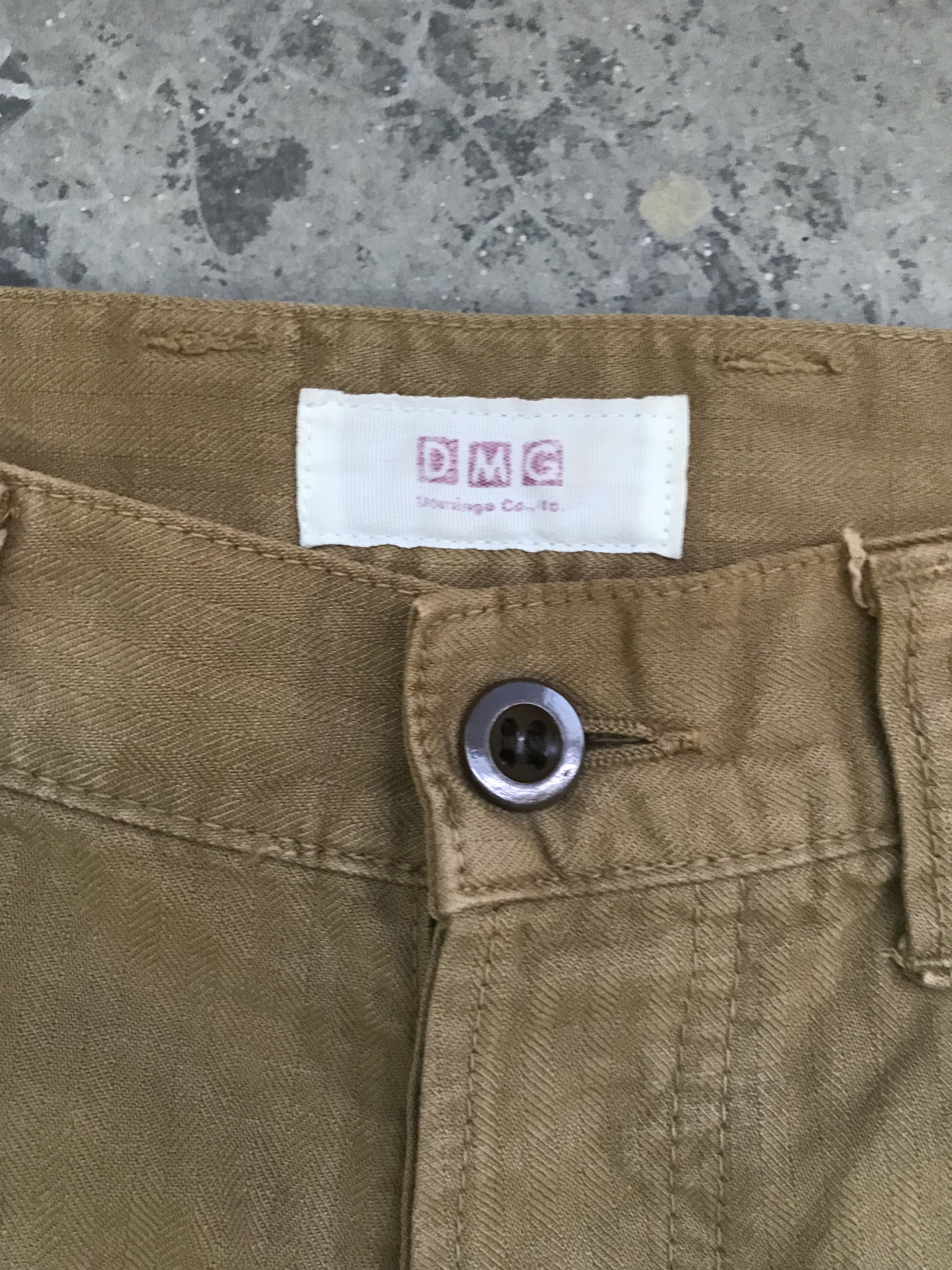 Japanese Brand DOMINGO Japan Multipocket Double Herringbone Cargo Pant Size US 29 - 8 Thumbnail