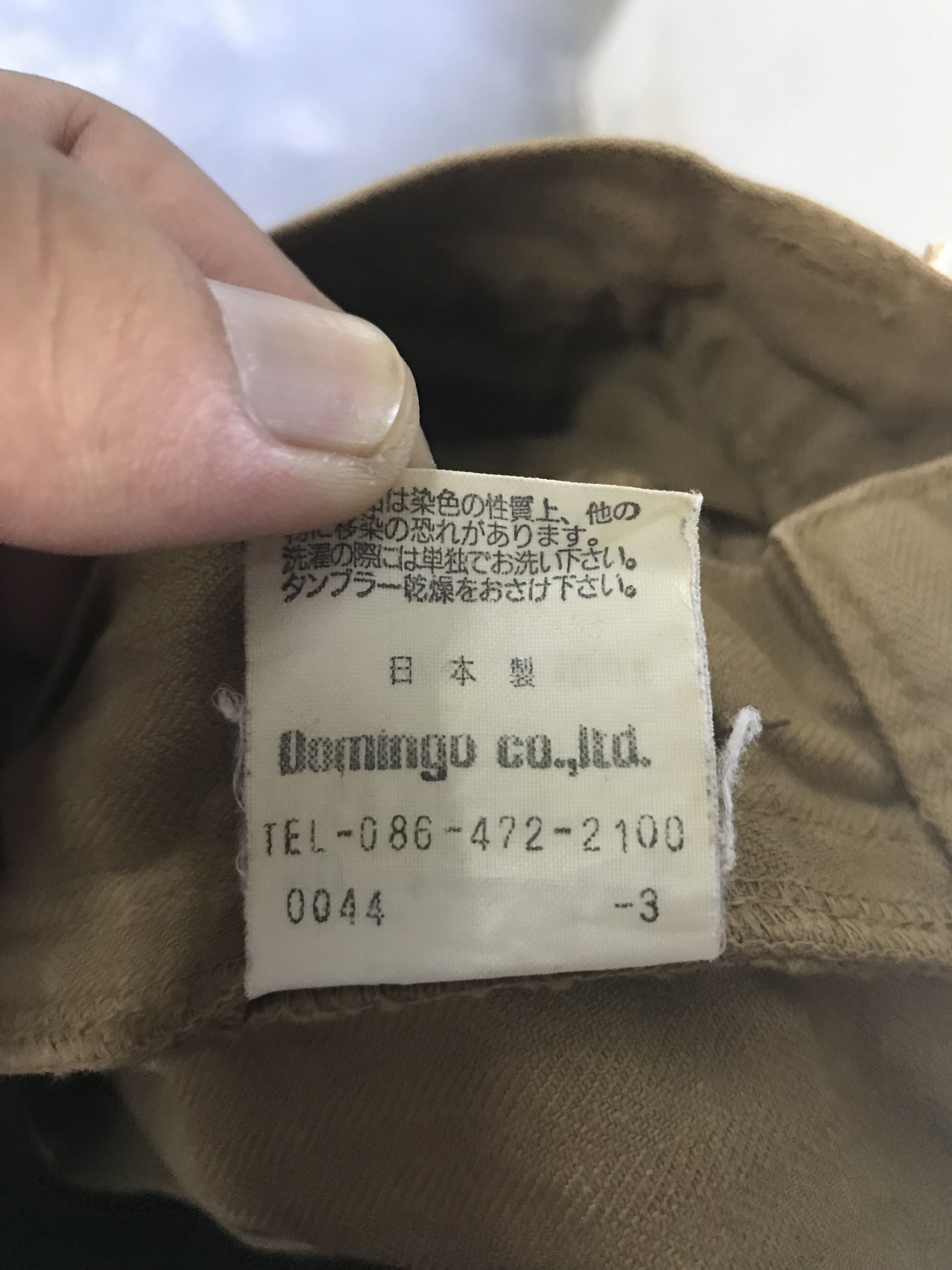 Japanese Brand DOMINGO Japan Multipocket Double Herringbone Cargo Pant Size US 29 - 14 Thumbnail