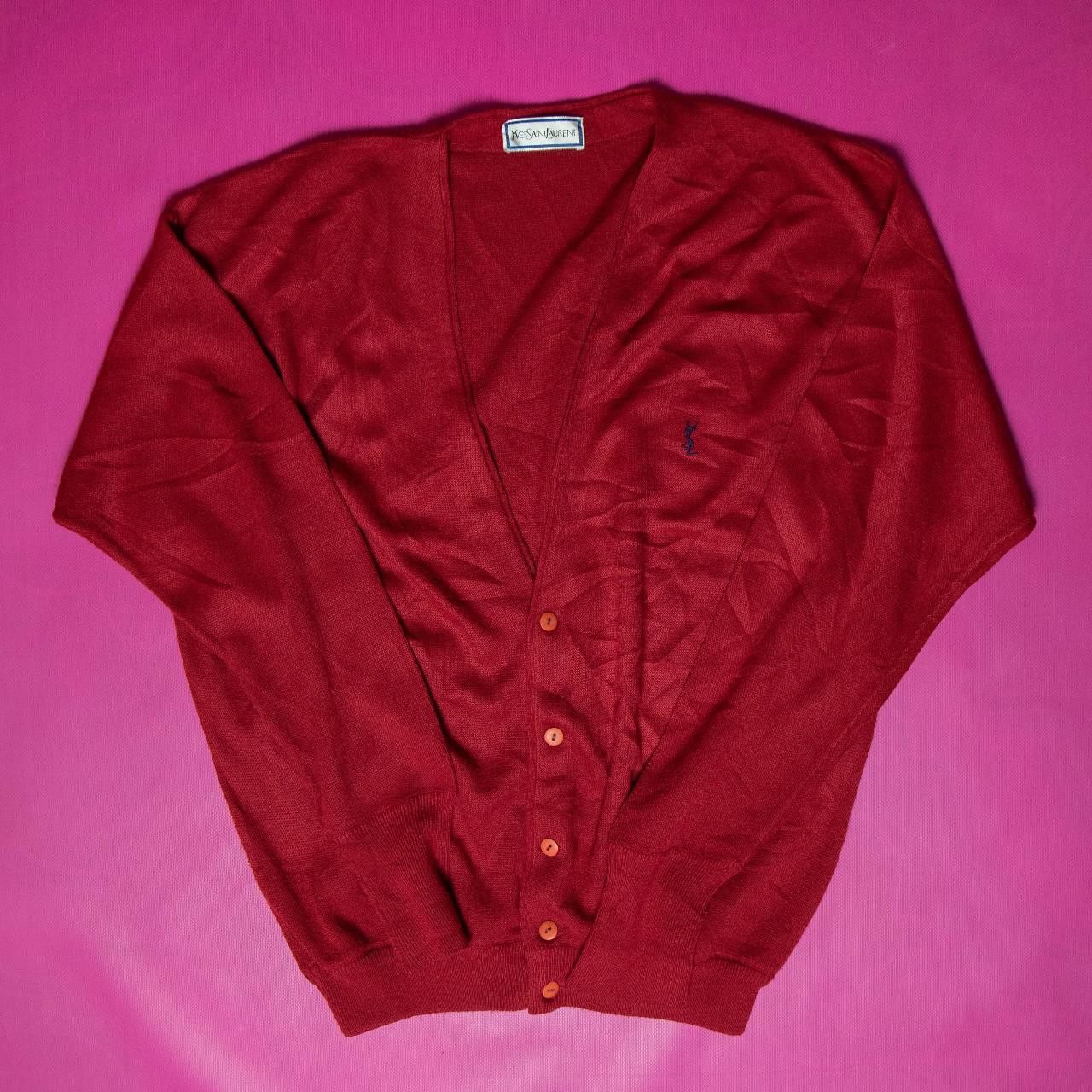 Vintage Yves Saint Laurent YSL Wool Cardigan