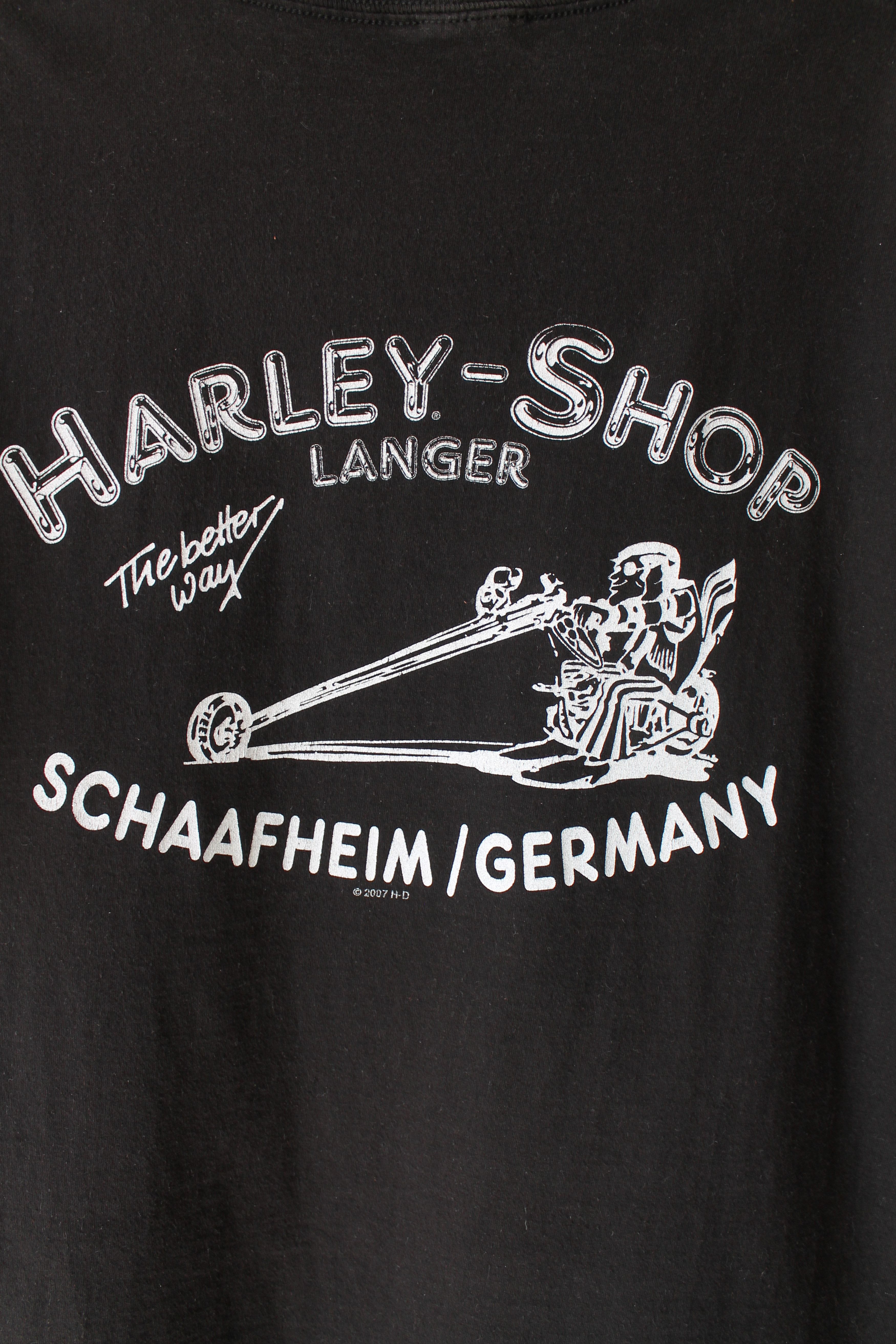 Harley Davidson Vintage Harley Davidson Sunfaded Black t shirt Motorcycle Size US M / EU 48-50 / 2 - 6 Thumbnail