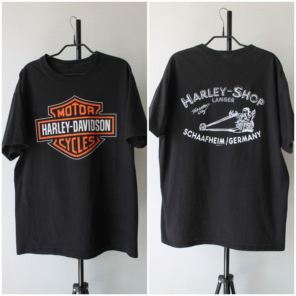 Harley Davidson Vintage Harley Davidson Sunfaded Black t shirt Motorcycle Size US M / EU 48-50 / 2 - 1 Thumbnail