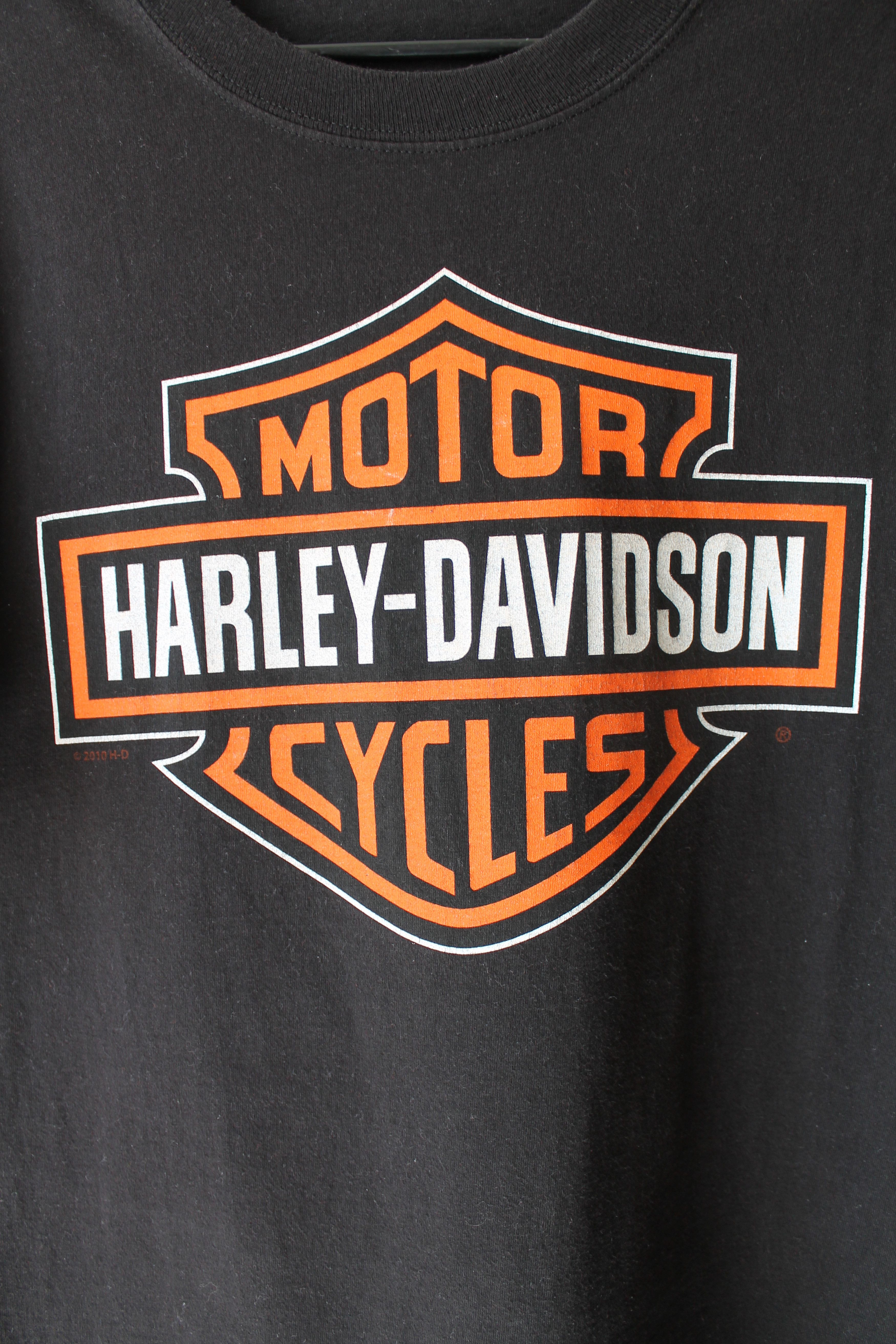 Harley Davidson Vintage Harley Davidson Sunfaded Black t shirt Motorcycle Size US M / EU 48-50 / 2 - 3 Thumbnail