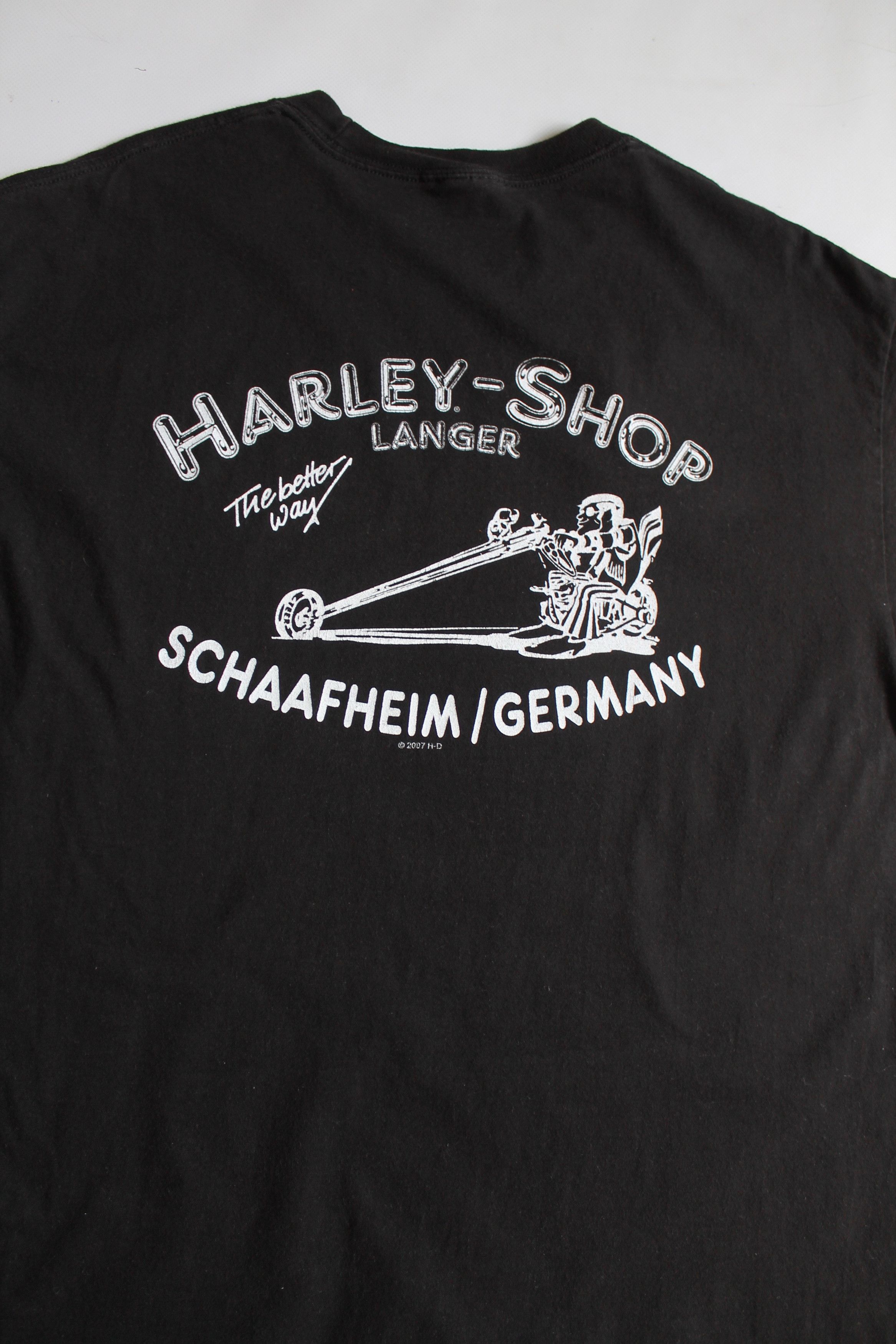 Harley Davidson Vintage Harley Davidson Sunfaded Black t shirt Motorcycle Size US M / EU 48-50 / 2 - 9 Thumbnail