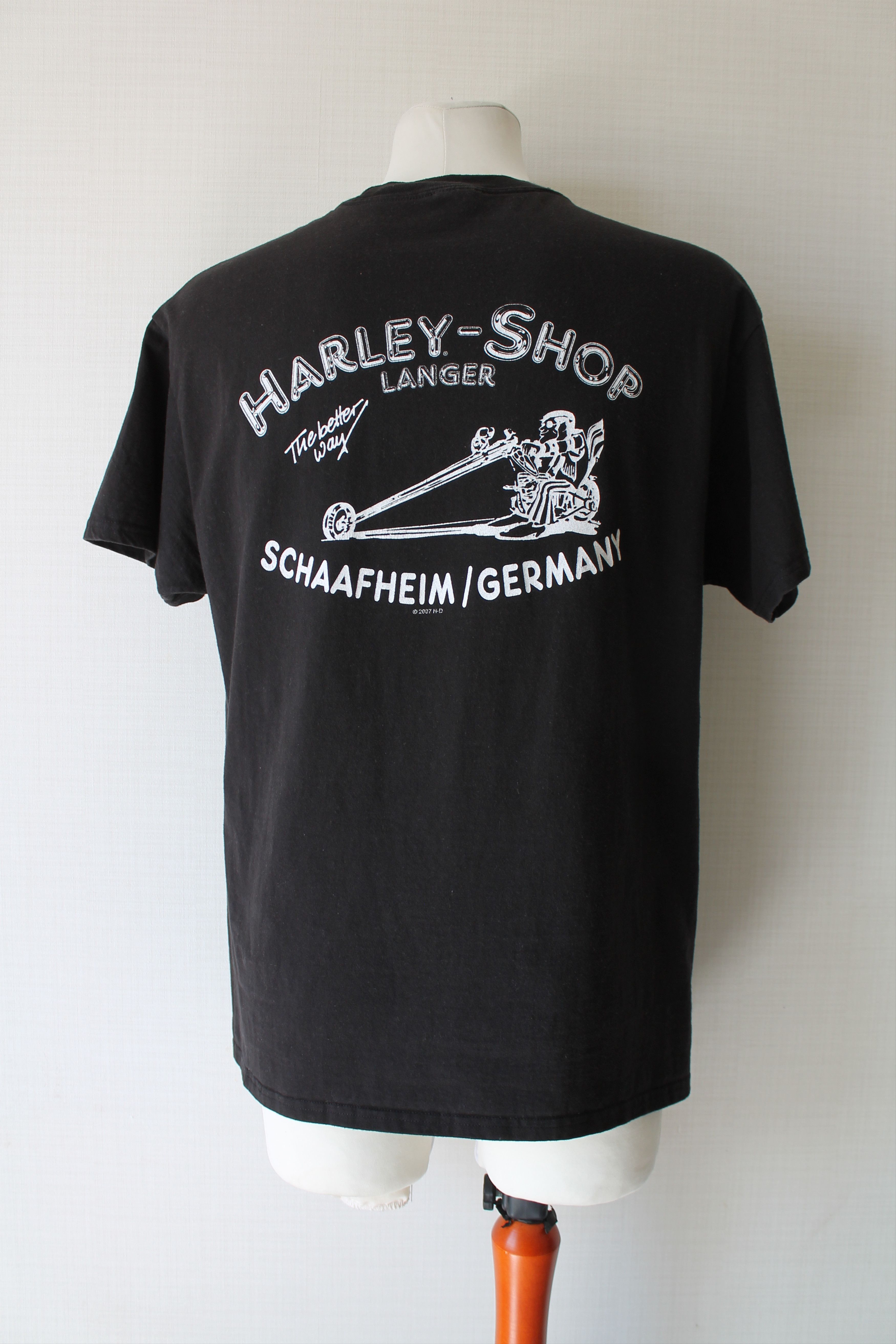 Harley Davidson Vintage Harley Davidson Sunfaded Black t shirt Motorcycle Size US M / EU 48-50 / 2 - 8 Thumbnail