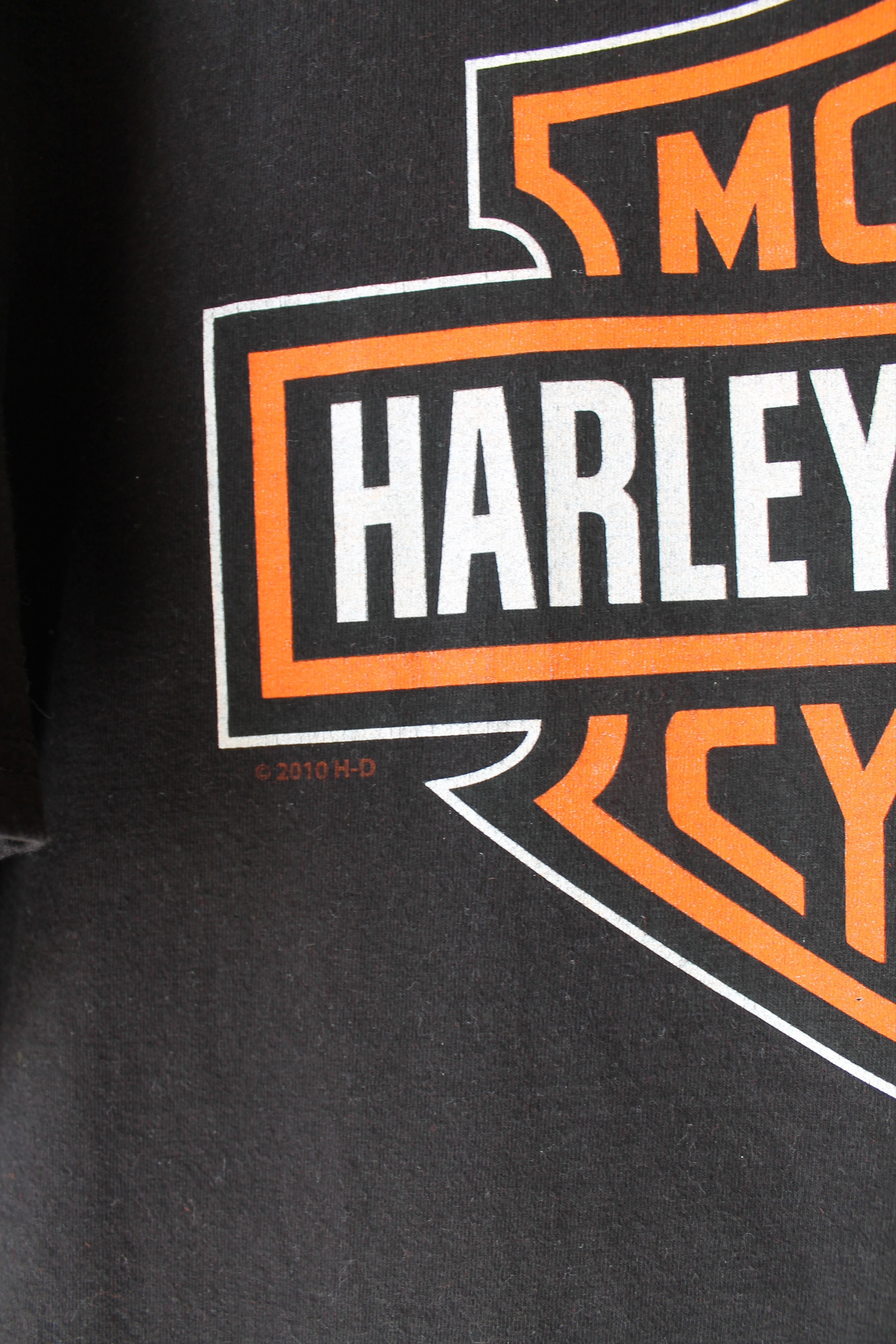 Harley Davidson Vintage Harley Davidson Sunfaded Black t shirt Motorcycle Size US M / EU 48-50 / 2 - 2 Thumbnail