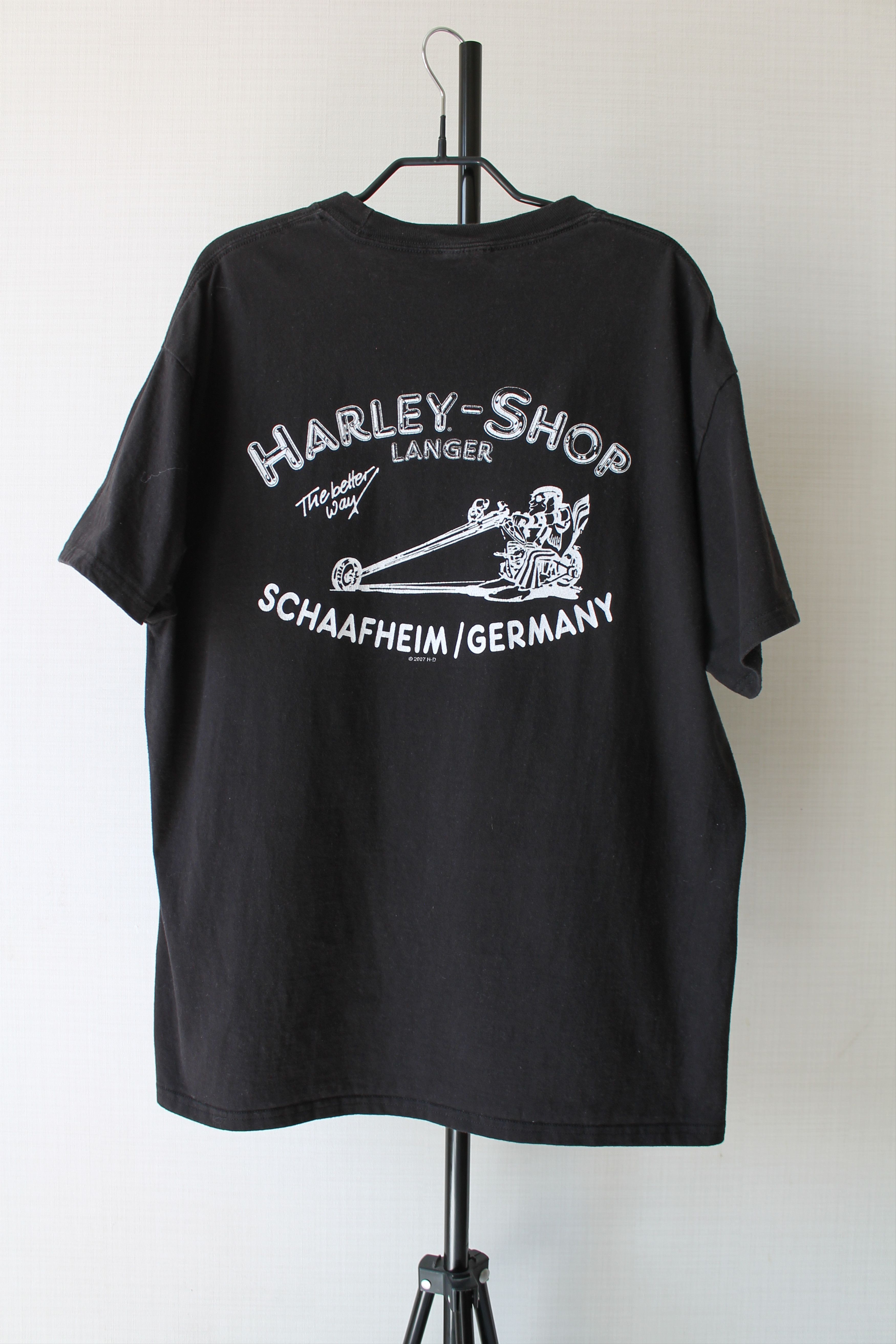 Harley Davidson Vintage Harley Davidson Sunfaded Black t shirt Motorcycle Size US M / EU 48-50 / 2 - 5 Thumbnail