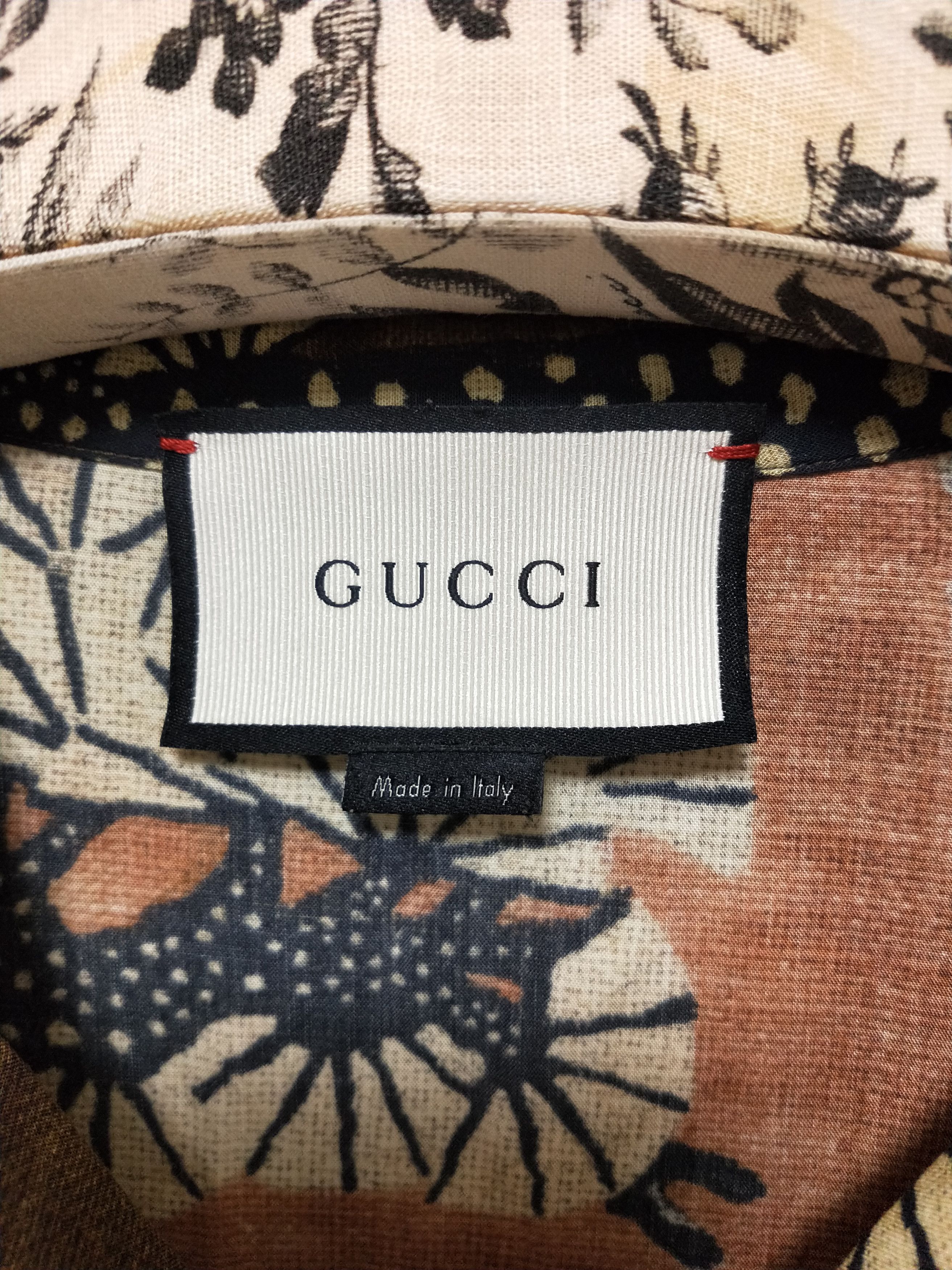 Gucci Bengal Tiger Button Up Shirt Size US L / EU 52-54 / 3 - 4 Thumbnail
