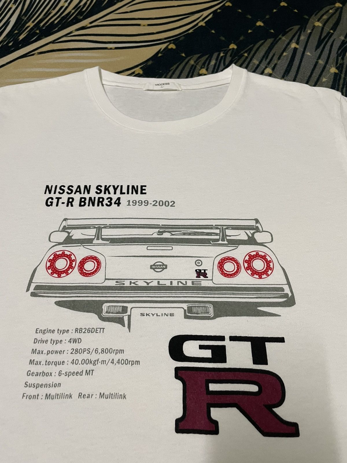 Japanese Brand × Vintage Vintage Nissan Skyline GT-R BNR34 Rare Size US L / EU 52-54 / 3 - 5 Thumbnail