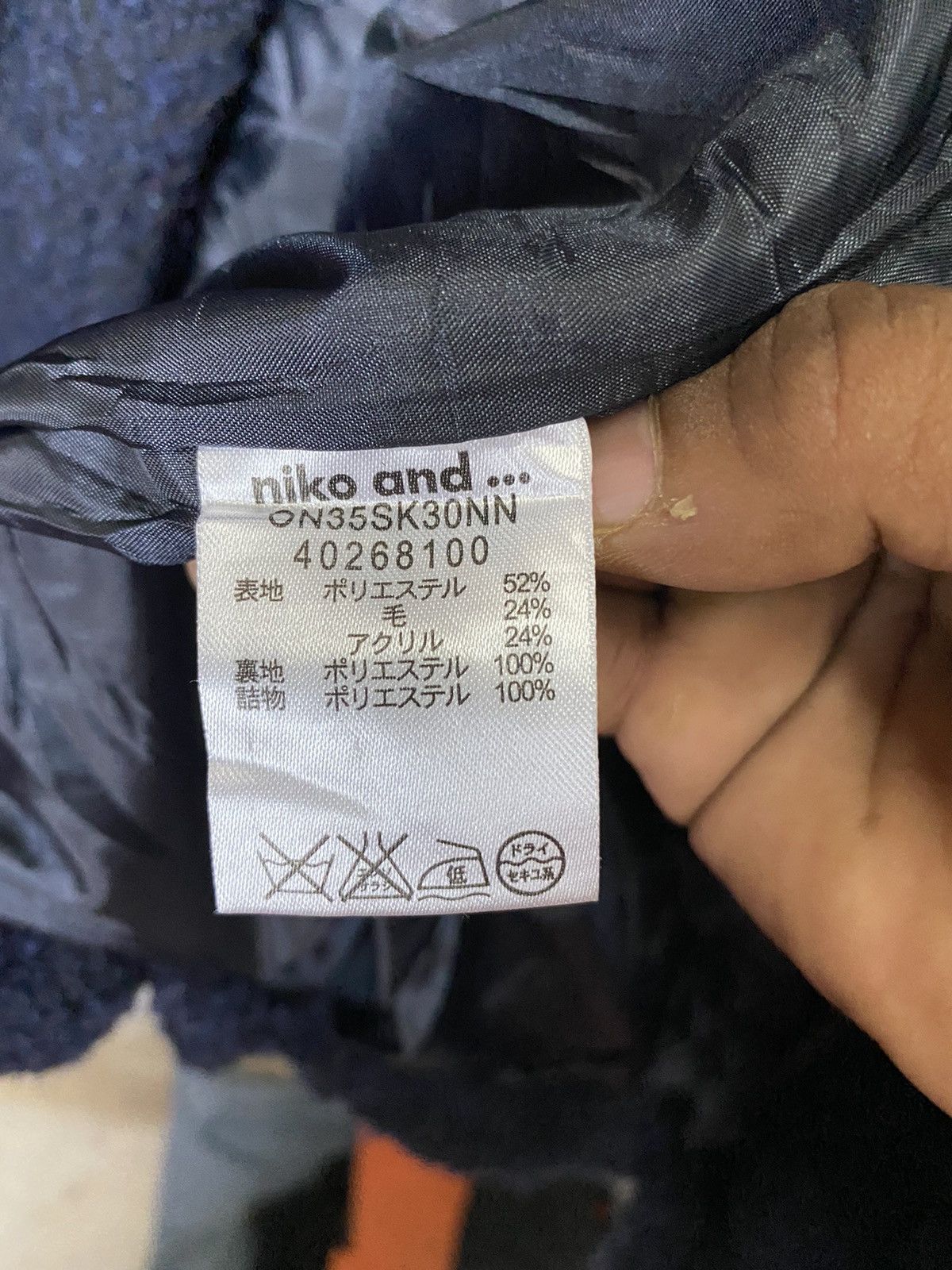 Japanese Brand × Vintage NIKO AND wool peacoat Size US S / EU 44-46 / 1 - 4 Thumbnail