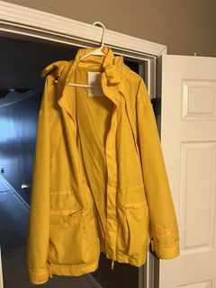 Napa by martine rose corduroy clearance fleece long coat in yellow