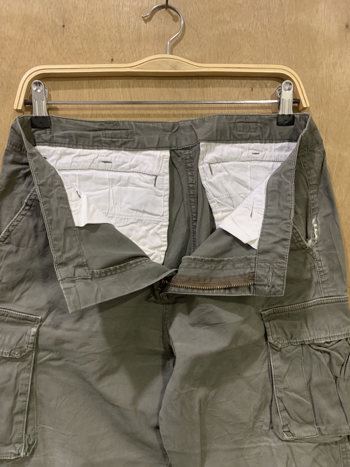 Japanese Brand × Seditionaries Double Knee Baggy Multipocket Tactical Utility Cargo Pant Size US 31 - 15 Thumbnail