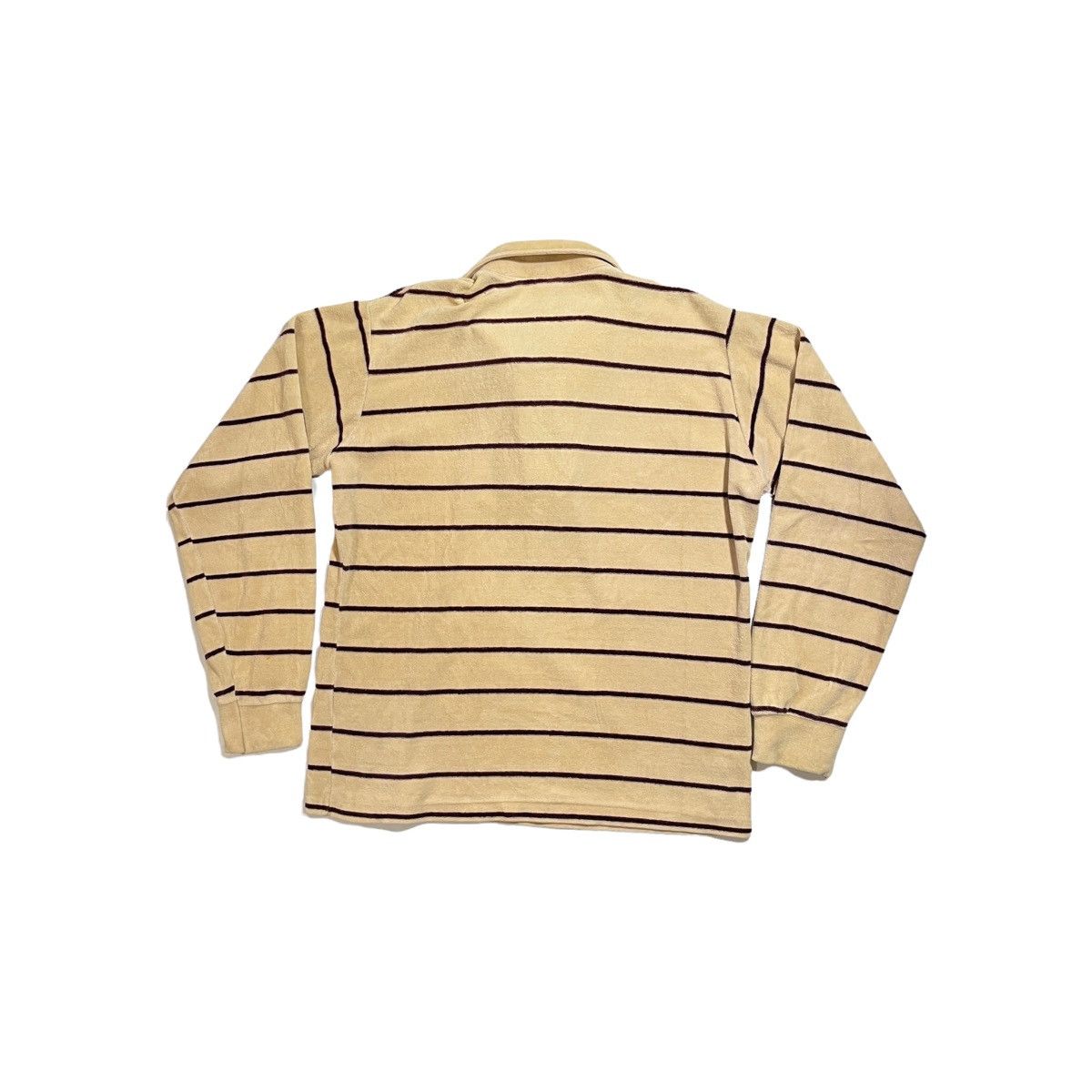 Vintage 80s Campus Velour Striped Shirt Size US M / EU 48-50 / 2 - 4 Thumbnail