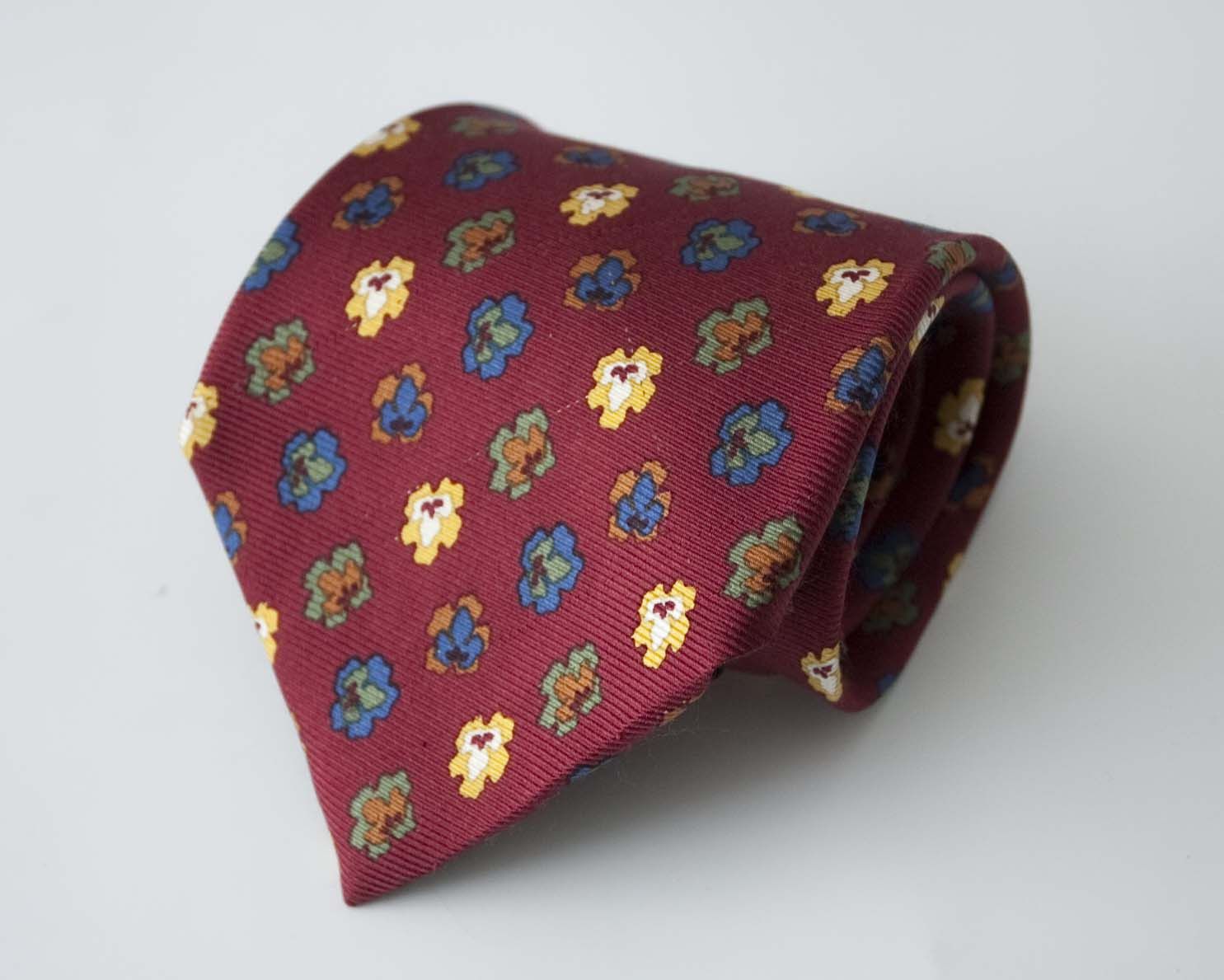 Hugo Boss Hugo Boss Tie Floral 100% Silk Made in Italy Size ONE SIZE - 1 Thumbnail