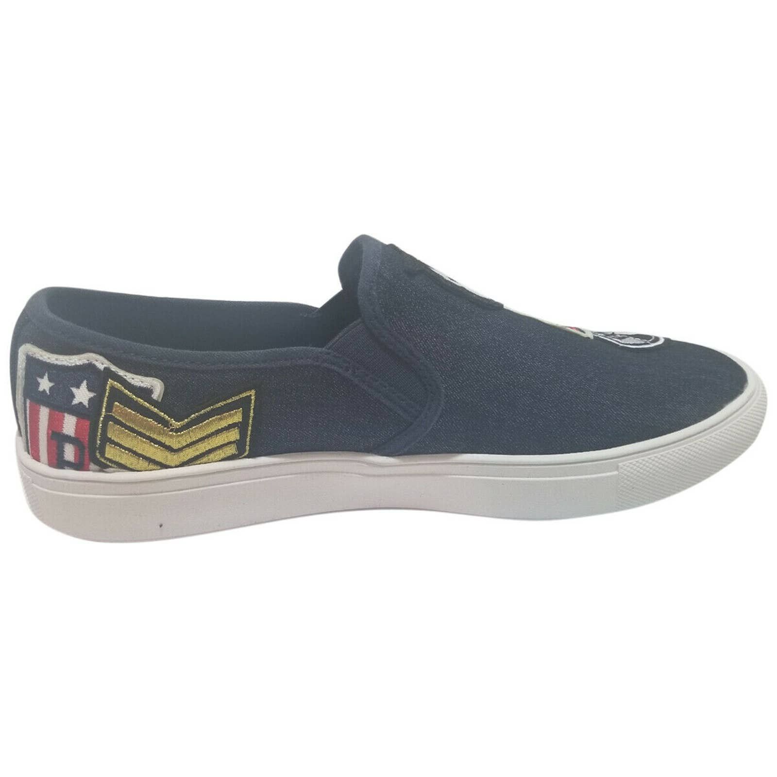 Steve Madden Steve Madden Mens Wasdin Slip-On Sneakers Navy Fabric Size US 9 / EU 42 - 3 Thumbnail
