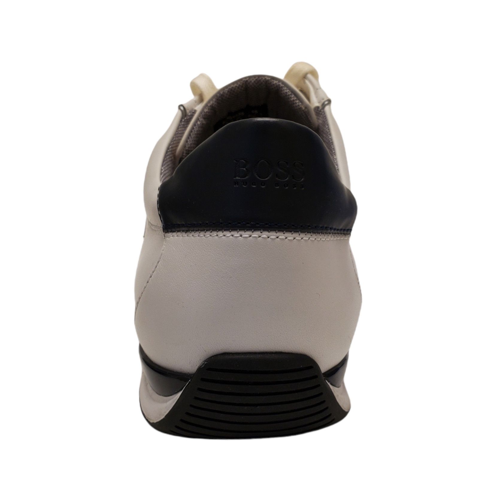 Hugo Boss Hugo Boss Men's Saturn Low-Top Sneakers Leather White Size US 12 / EU 45 - 4 Thumbnail