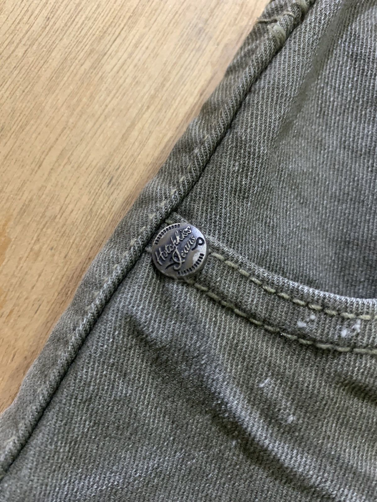 Japanese Brand BRUSH Rugged Swarovski Skinny Slimfit Disstressed Denim Jean Size US 27 - 11 Thumbnail