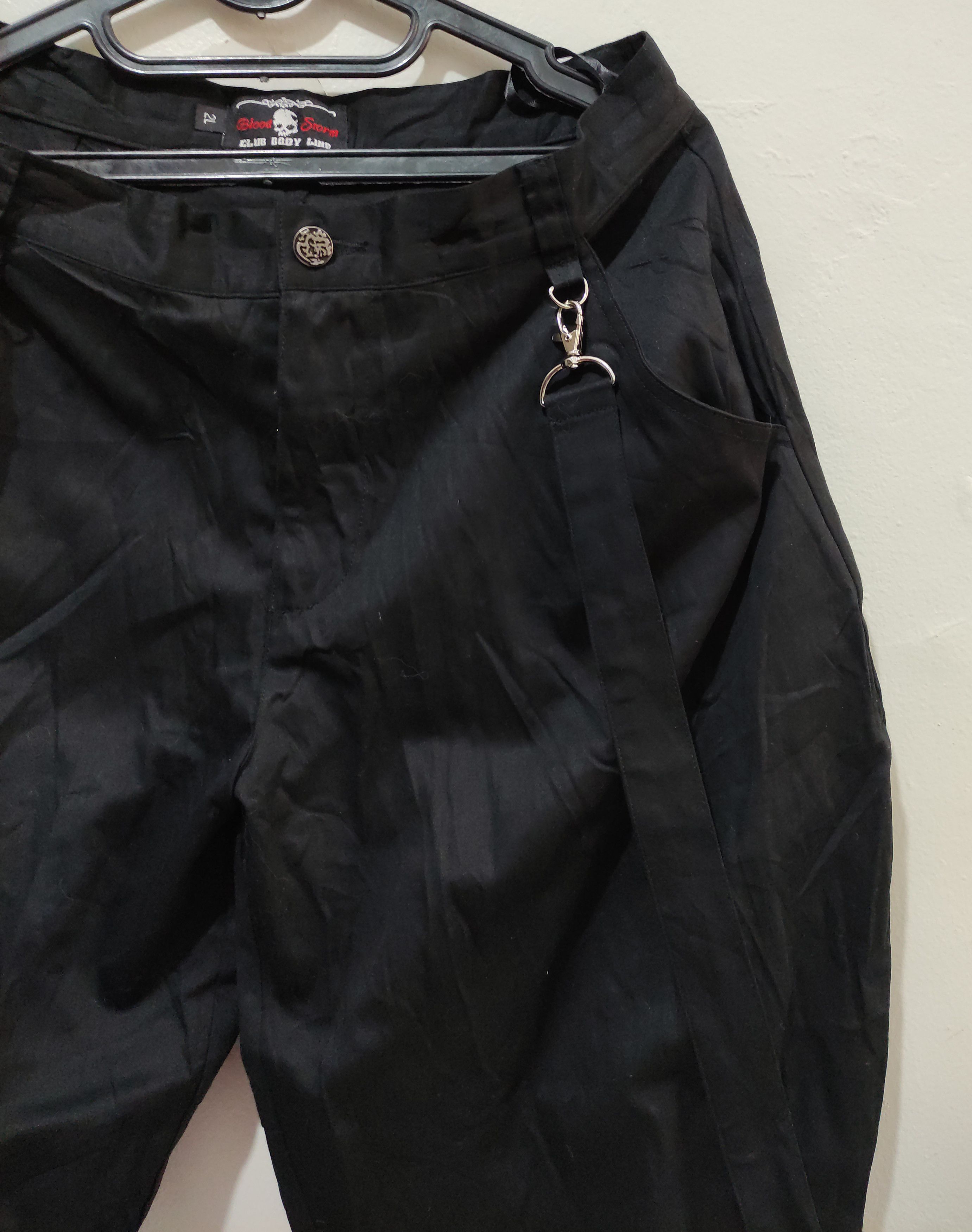 If Six Was Nine × Japanese Brand × Tornado Mart Blood Storm Suspender cargo Pants Size US 32 / EU 48 - 13 Thumbnail