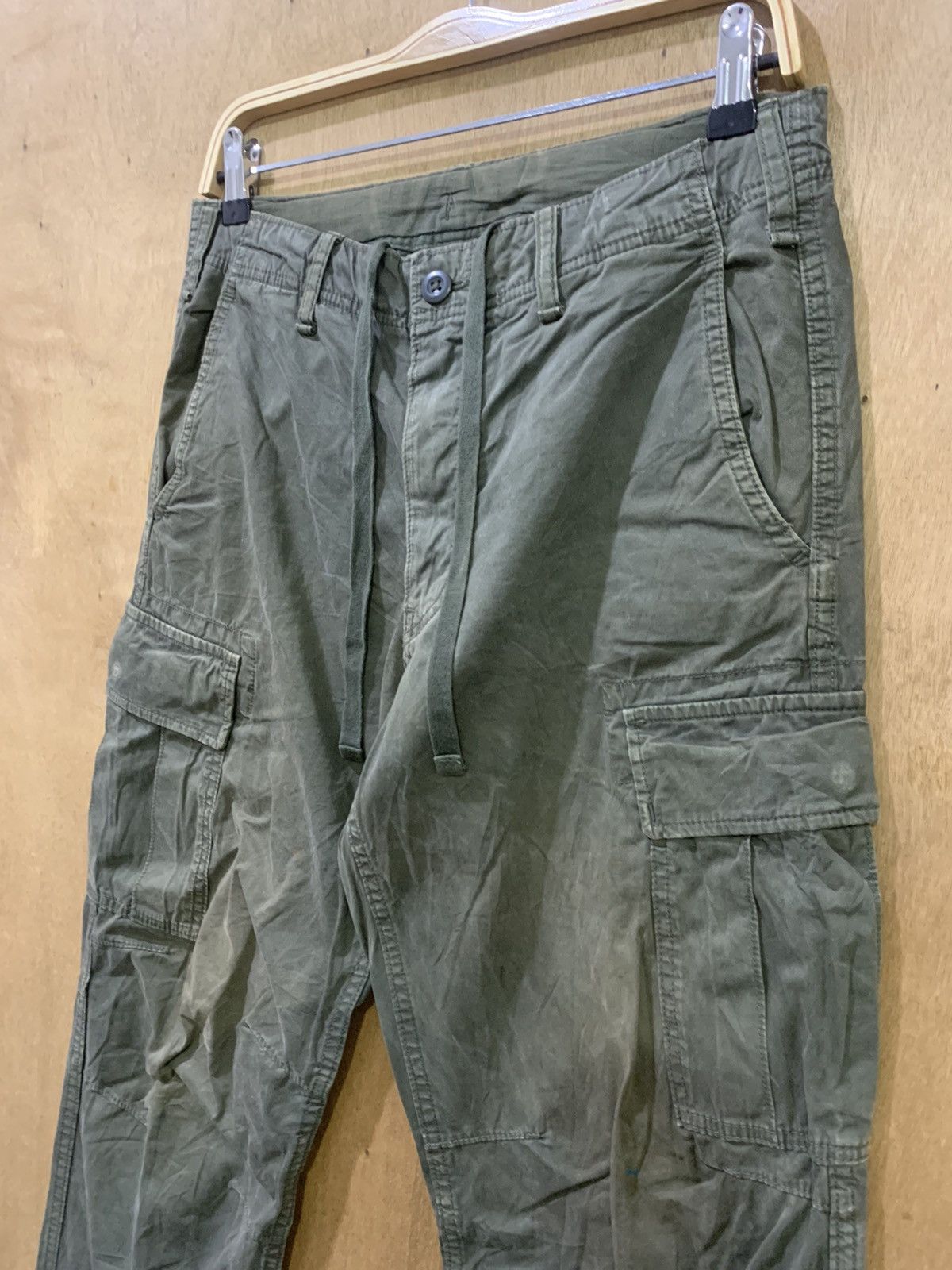 Japanese Brand × Uniqlo UNIQLO Pullover Drawstring DoubleKnee Multipocket Cargo Pant Size US 30 / EU 46 - 7 Thumbnail