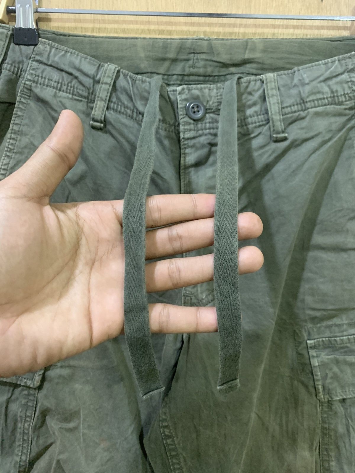 Japanese Brand × Uniqlo UNIQLO Pullover Drawstring DoubleKnee Multipocket Cargo Pant Size US 30 / EU 46 - 8 Thumbnail